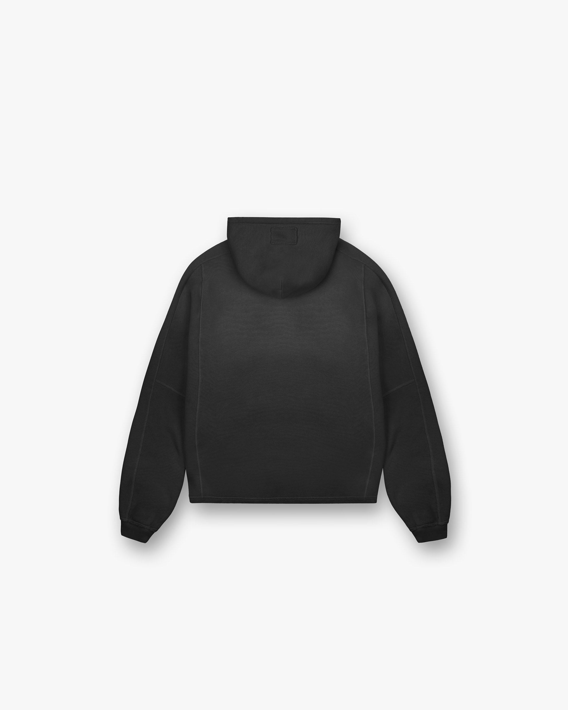 Distressed Black Stepped Hem Hoodie for Women - Trendy Oversized Pullover for Casual Streetwear & Layering