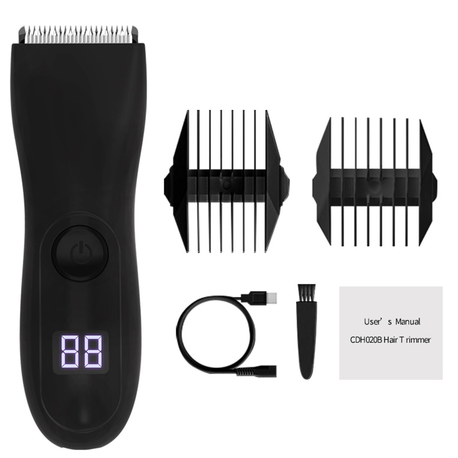 Best Electric Groin & Body Hair Trimmer for Men - Rechargeable Cordless Pubic Hair Shaver & Body Groomer - Perfect for Manscaping, Underarms, Chest & Back Hair Trimming
