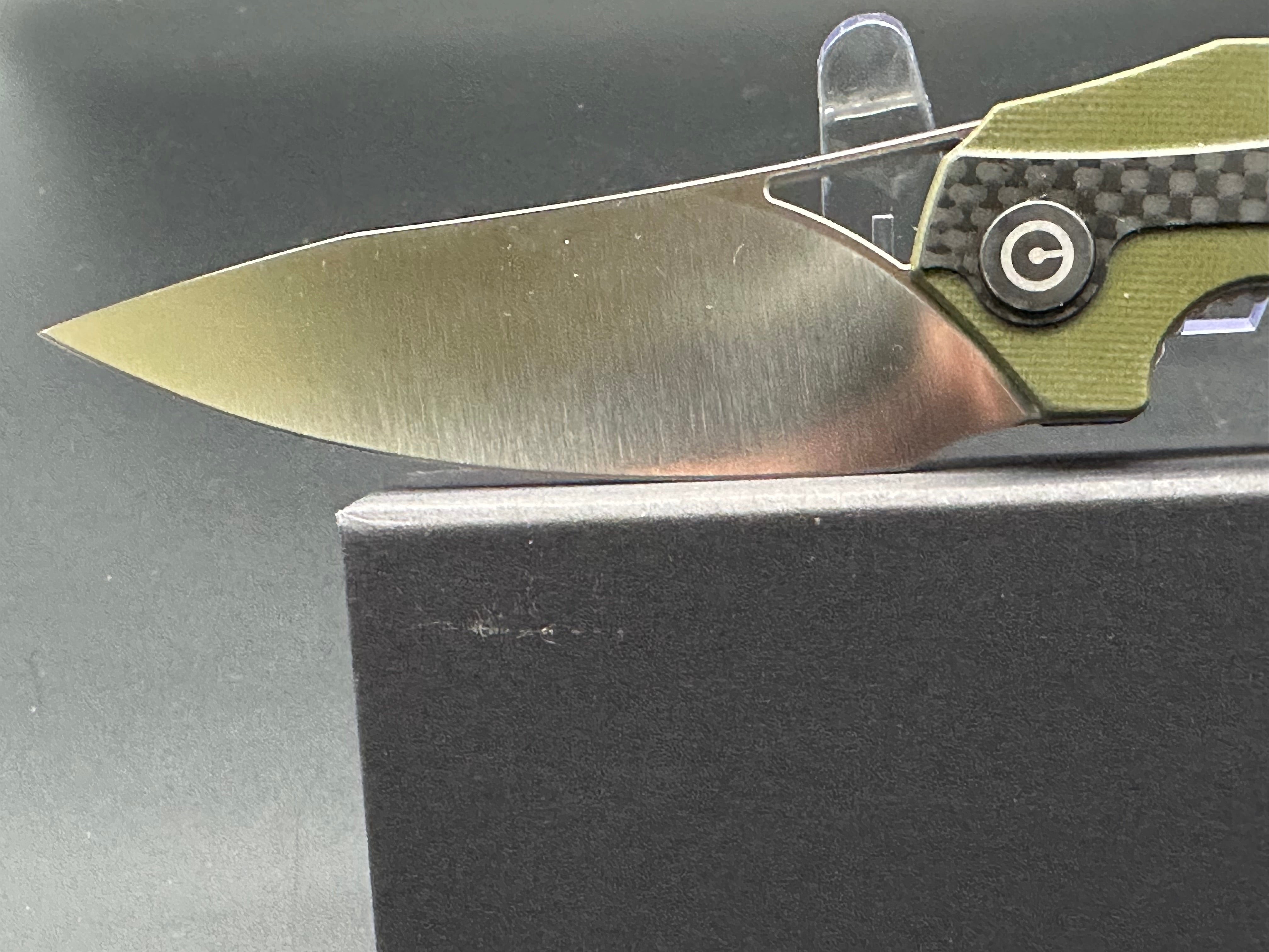 CIVIVI Isham Plethiros Folding Pocket Knife - EDC Tactical Knife with D2 Steel Blade & G10 Handle for Outdoor, Camping, and Everyday Carry