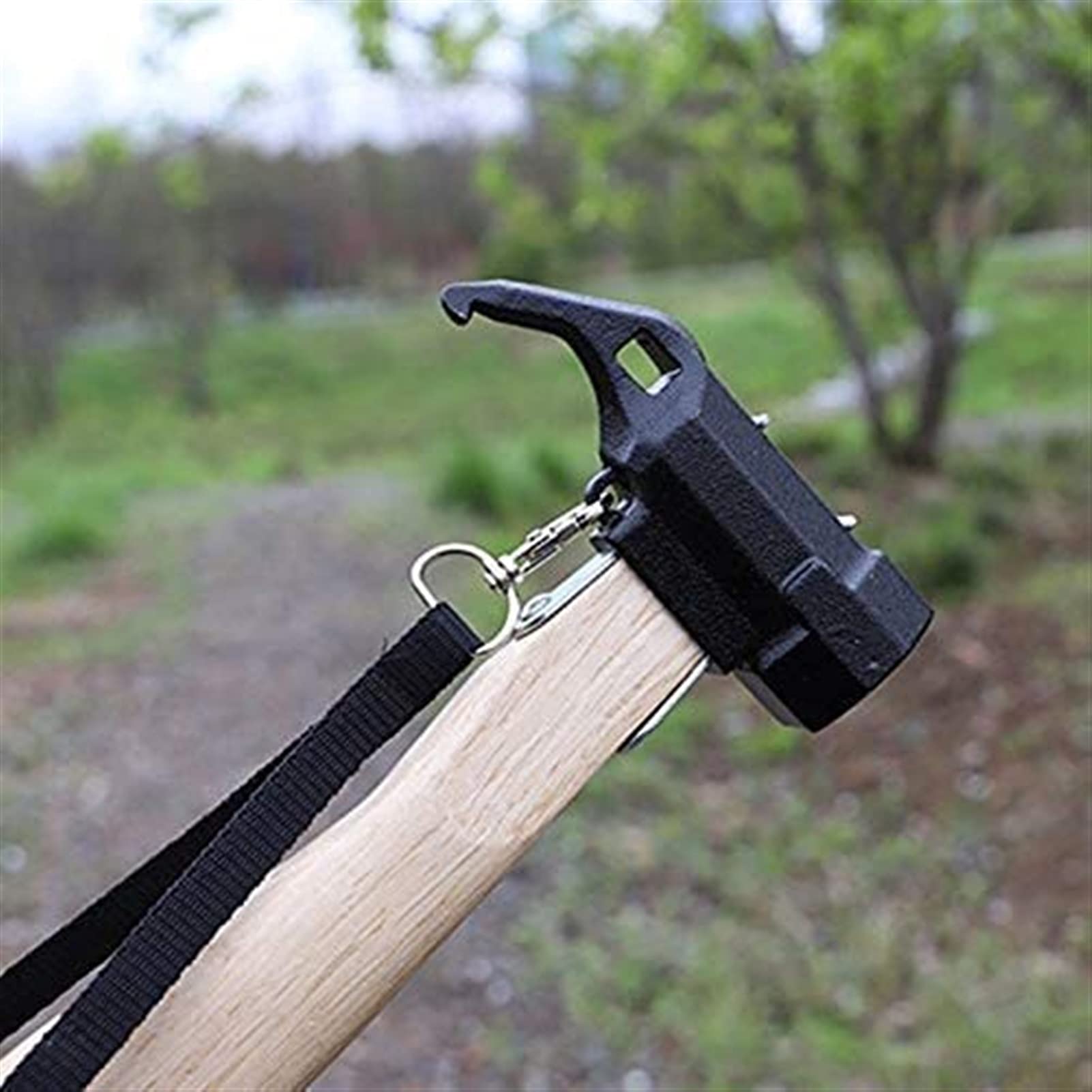 Outdoor Camping Hammer - Durable Copper Hammer with Wooden Handle for Tent Pegs, Tarp Nails & Outdoor Use - Perfect for Camping, Hiking & Backyard Setup