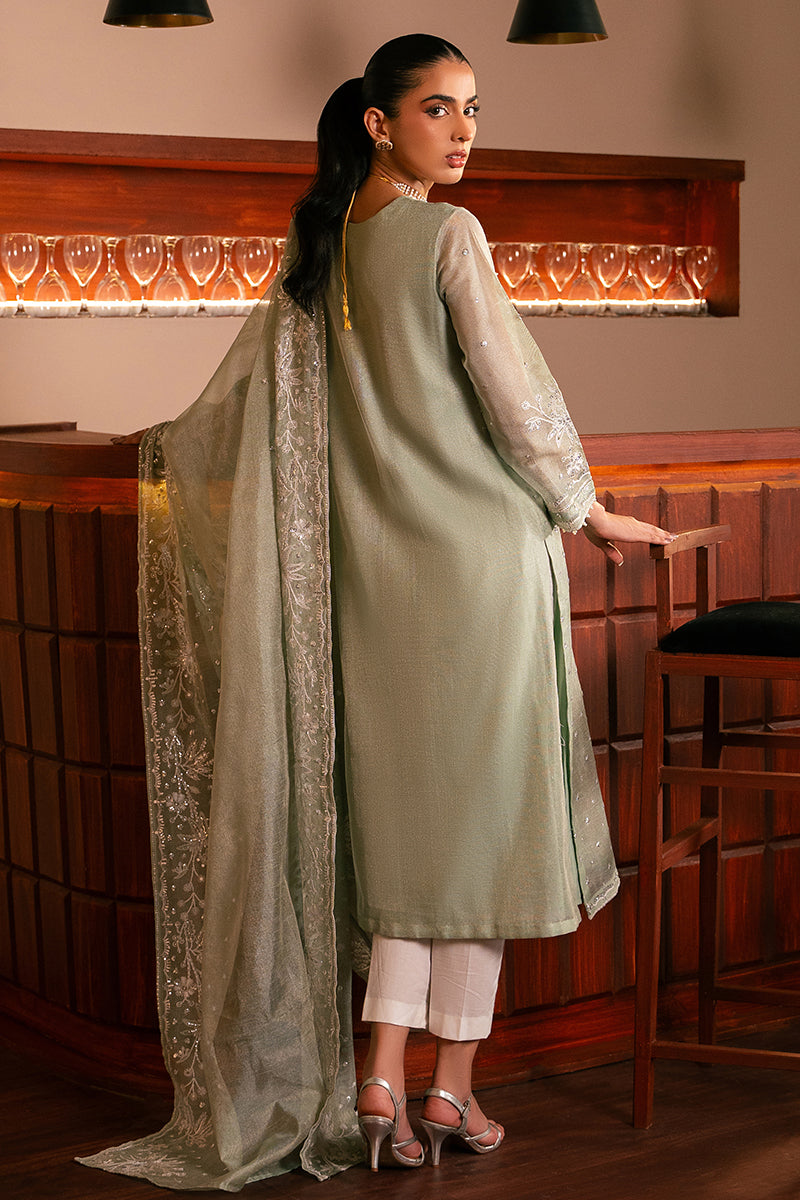 MINTY MEADOW 2-Piece Women's Ethnic Outfit Set - Embroidered Shirt & Dupatta Scarf for Festivals, Weddings & Special Occasions