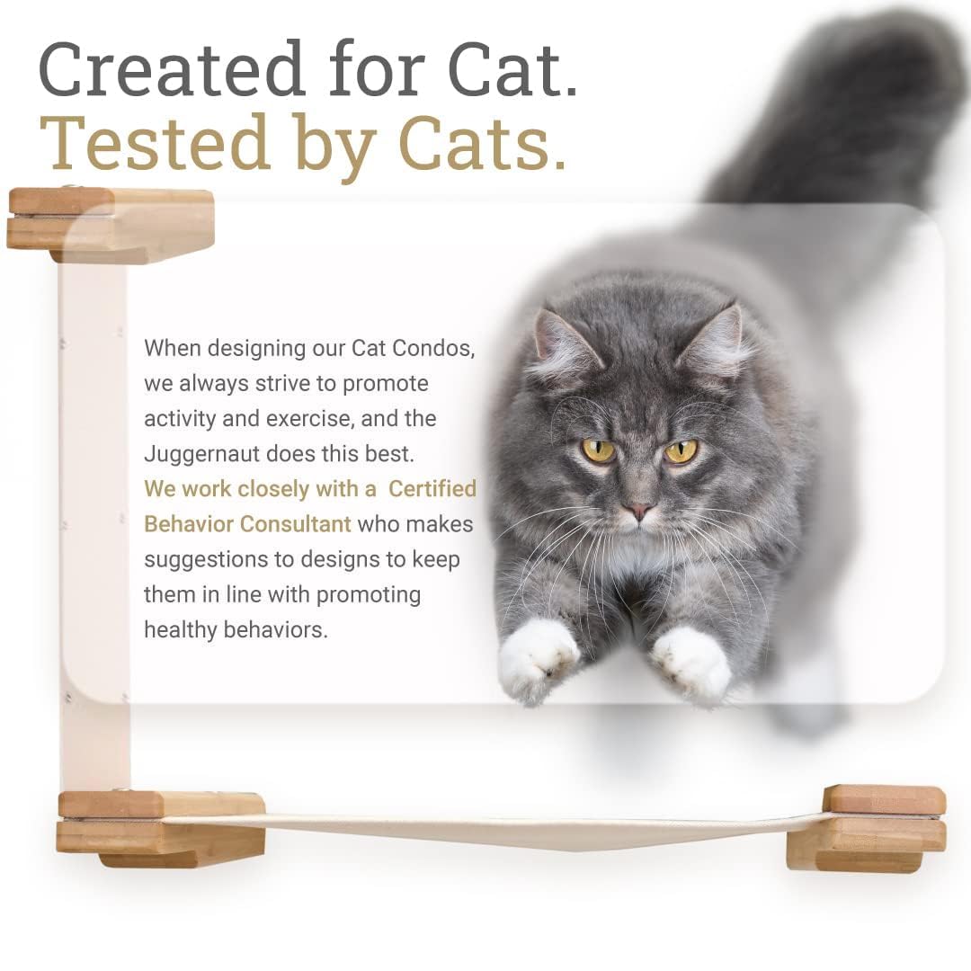 Handcrafted Wall-Mounted Cat Tree Shelf - Durable & Space-Saving Cat Furniture for Climbing, Perching & Play | Perfect for Small Apartments & Multi-Cat Homes
