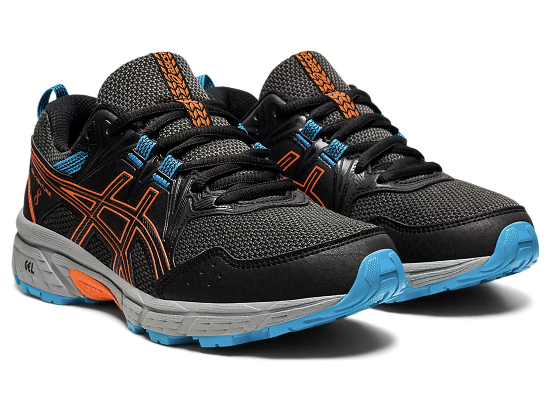 ASICS Junior Gel Venture 8 GS Running Shoes for Kids - Black/White (1014A141-005) | Lightweight Trail Sneakers for Boys & Girls - Perfect for School, Hiking & Outdoor Activities