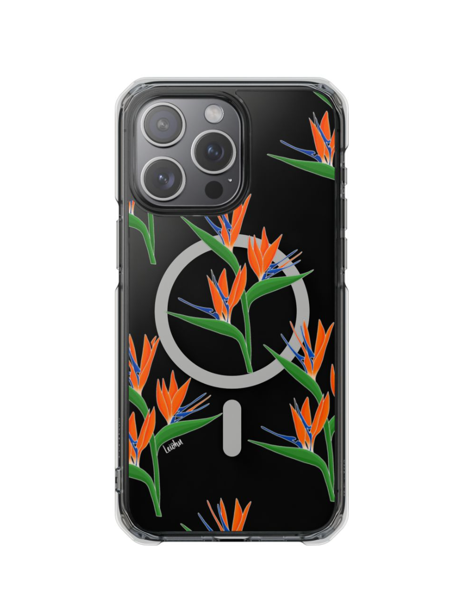 Bird of Paradise Clear Phone Case - Durable Protective Cover for iPhone & Samsung - Perfect for Nature Lovers & Tropical Style