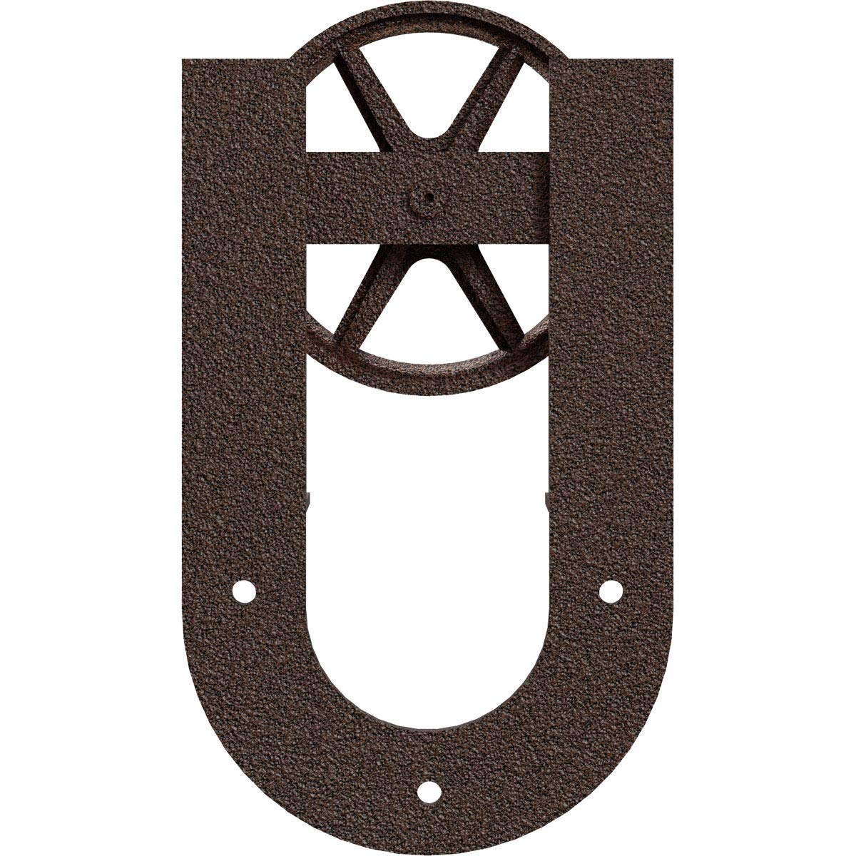 GB60014R2WCV Wagon Wheel Horseshoe Roller Hanger for Barn Doors - Copper Vein Finish | DIY Home Decor