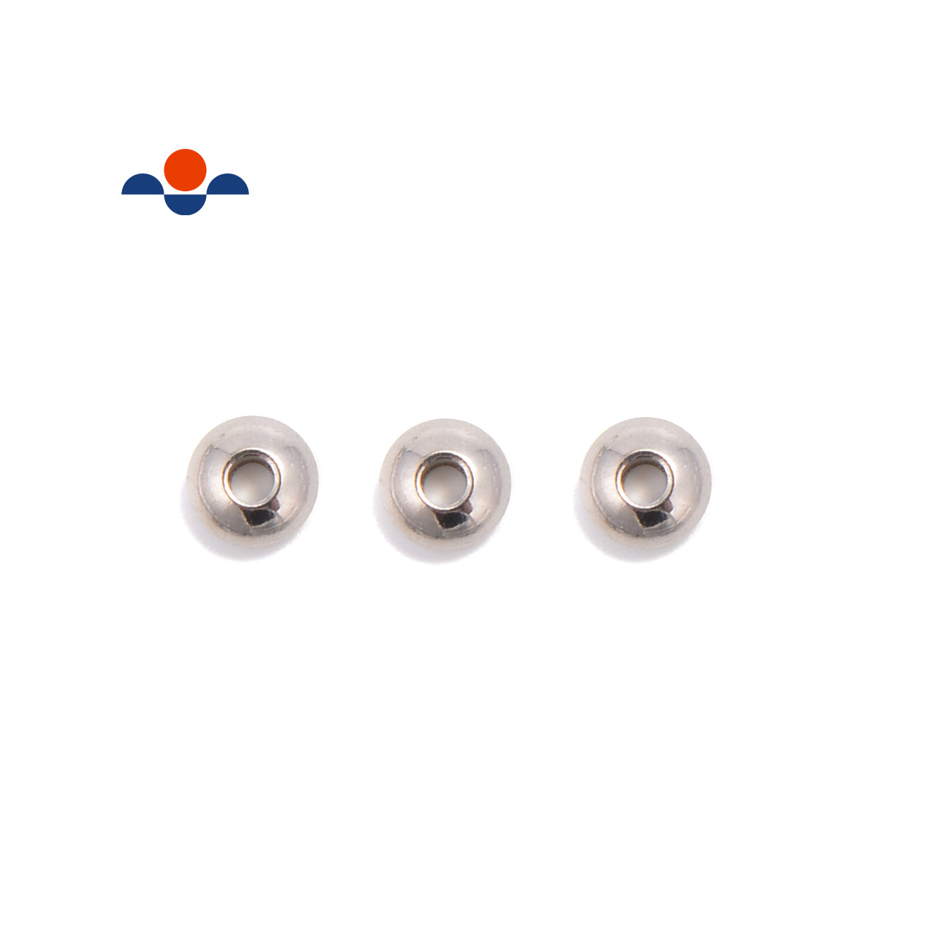 304 Stainless Steel 2.0mm Hole Round Disc Spacers Beads 3x6mm (50 Pieces) - Perfect for Jewelry Making, DIY Crafts, and Industrial Applications