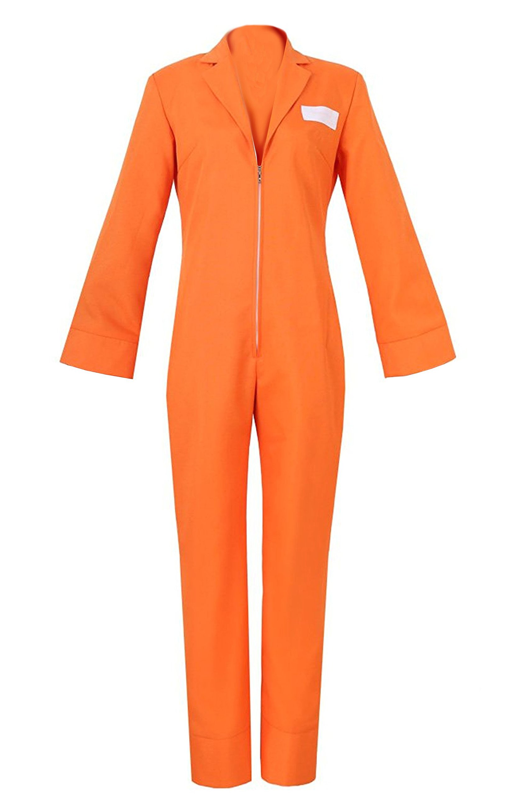 Orange Coverall Jumpsuit - Halloween Cosplay Costume & Work Uniform | Perfect for Halloween Parties, Cosplay Events, and Themed Outfits