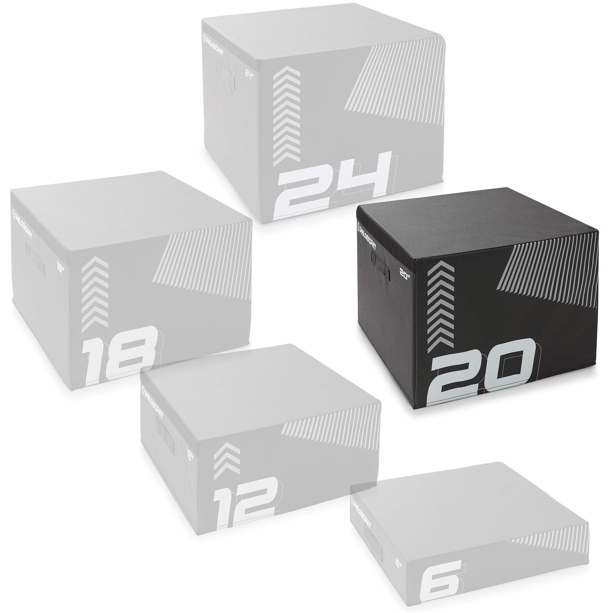 Premium Soft Foam Plyometric Jump Box - Adjustable Height Exercise Platform for CrossFit, HIIT & Home Workouts | Ideal for Strength Training, Agility Drills & Fitness Conditioning