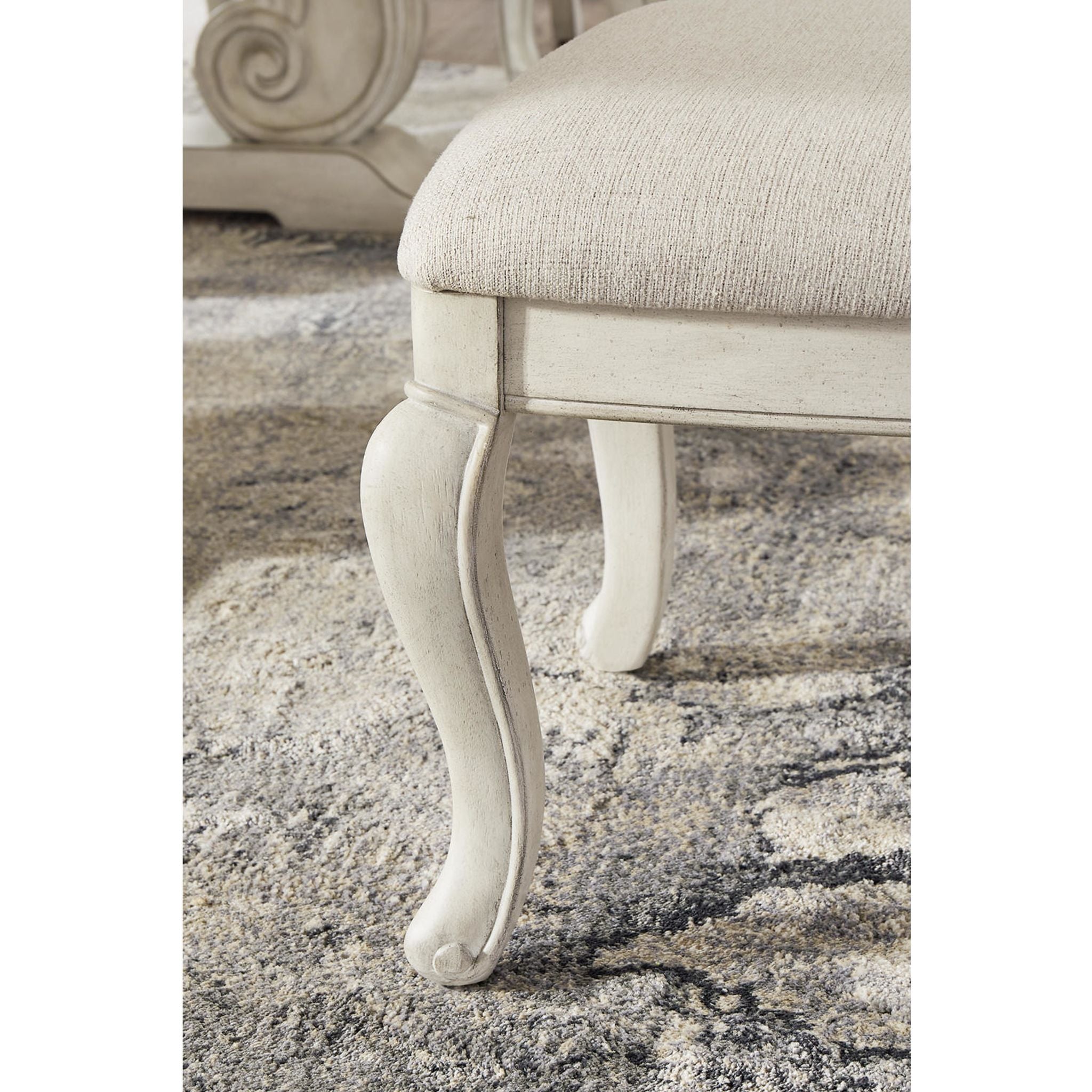 Arlendyne Side Chair - Antique White Wooden Dining Chair (D980-01) - Perfect for Kitchen, Dining Room, and Office Use