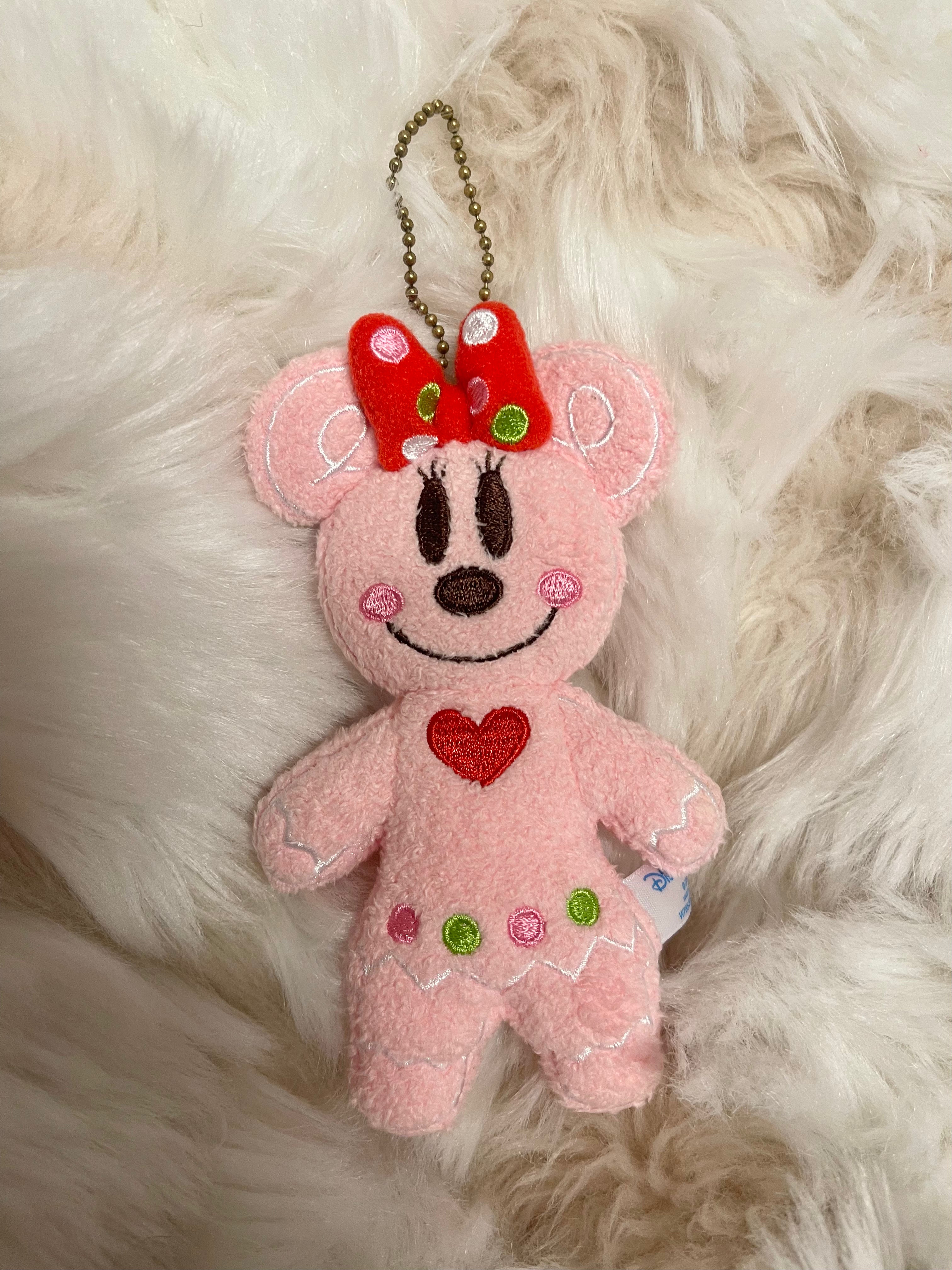 Tokyo Disney Christmas Gingerbread Keychain Plush - Cute Holiday Gift for Disney Fans, Perfect for Backpacks, Bags & Christmas Decorations
