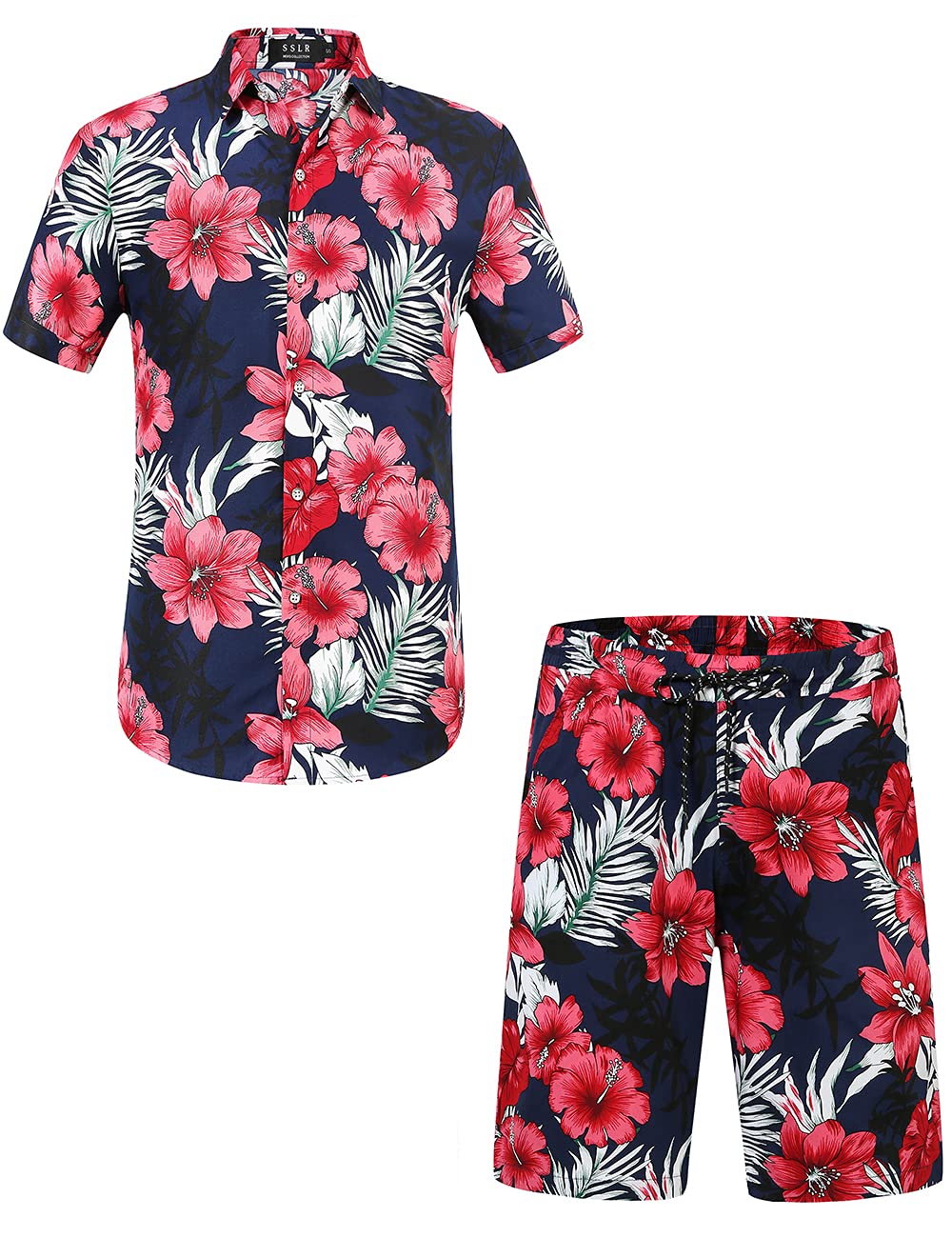 Men's Hawaiian Shirts & Suits - Short Sleeve Casual Button Down Shirts for Men | Beach Vacation, Summer Party, Tropical Theme Outfits