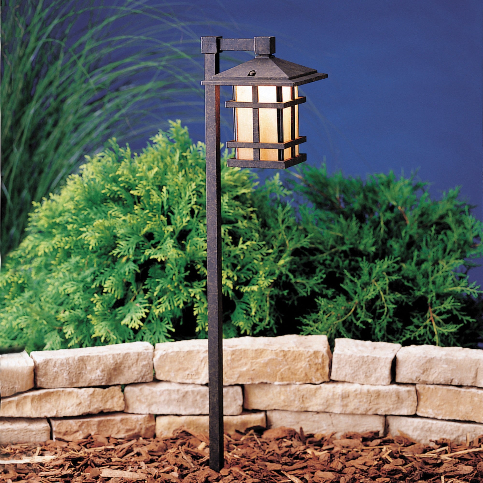 120V Cross Creek Outdoor Path Light in Aged Bronze - Durable Landscape Lighting for Garden, Walkway, and Driveway Illumination