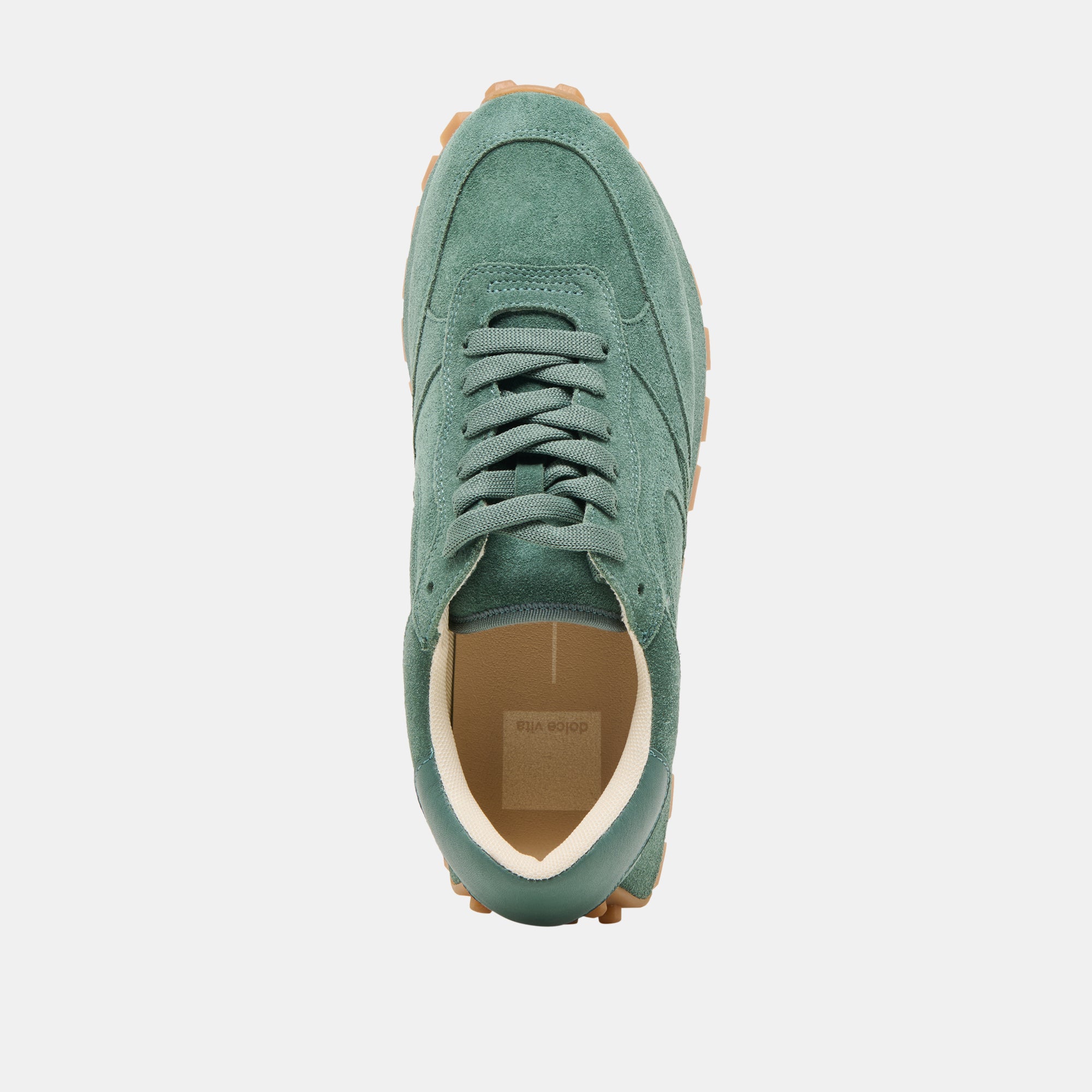 TRICIA Women's Sneakers - DK Green Suede Casual Shoes for Walking, Running & Everyday Wear | Comfortable & Stylish Footwear for Women