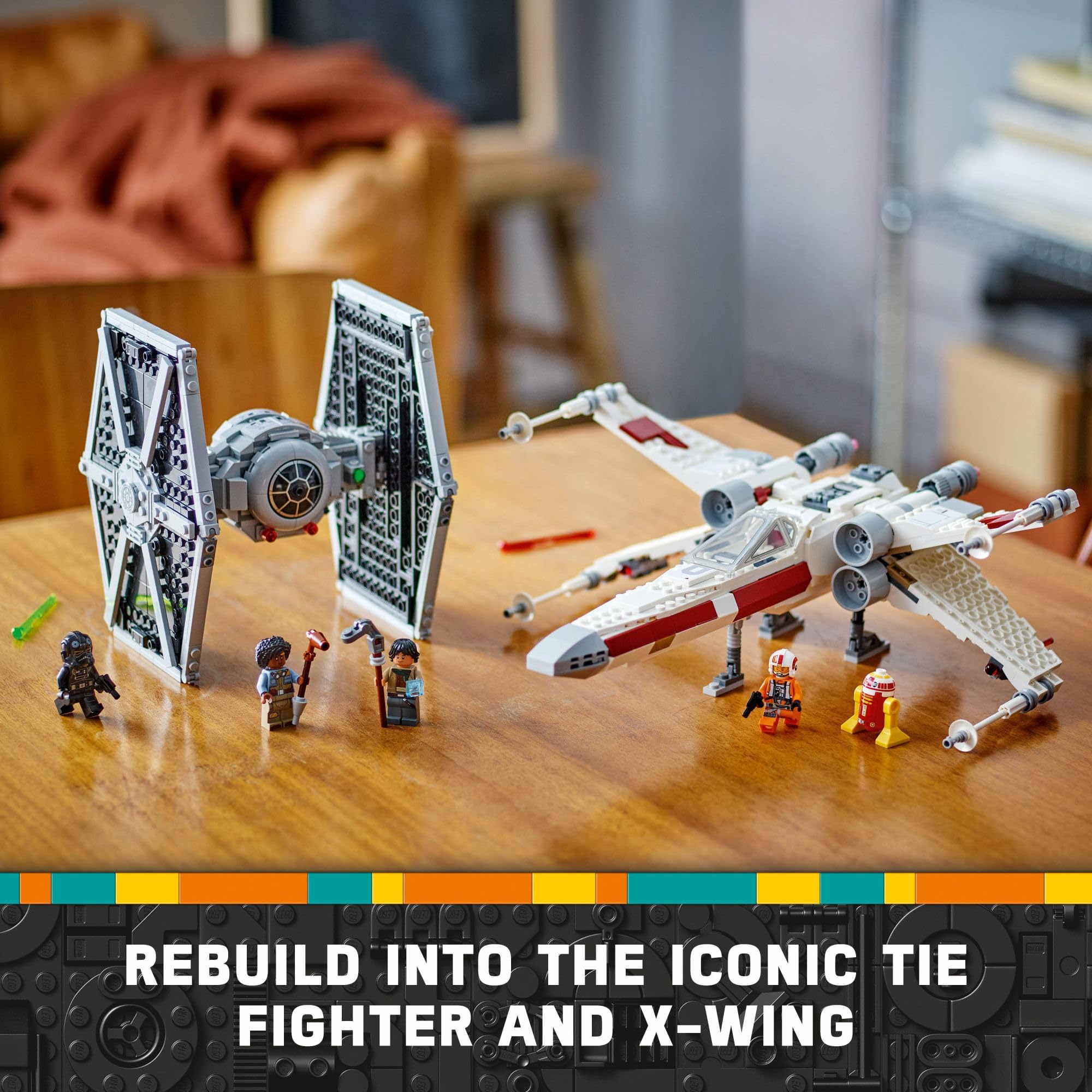 LEGO Star Wars TIE Fighter & X-Wing Mash-Up Building Kit 75393 | Creative Construction Toy for Kids Ages 9+ | Perfect for Star Wars Fans, Birthday Gifts & Collectors | Display Model or Space Battle Pretend Play