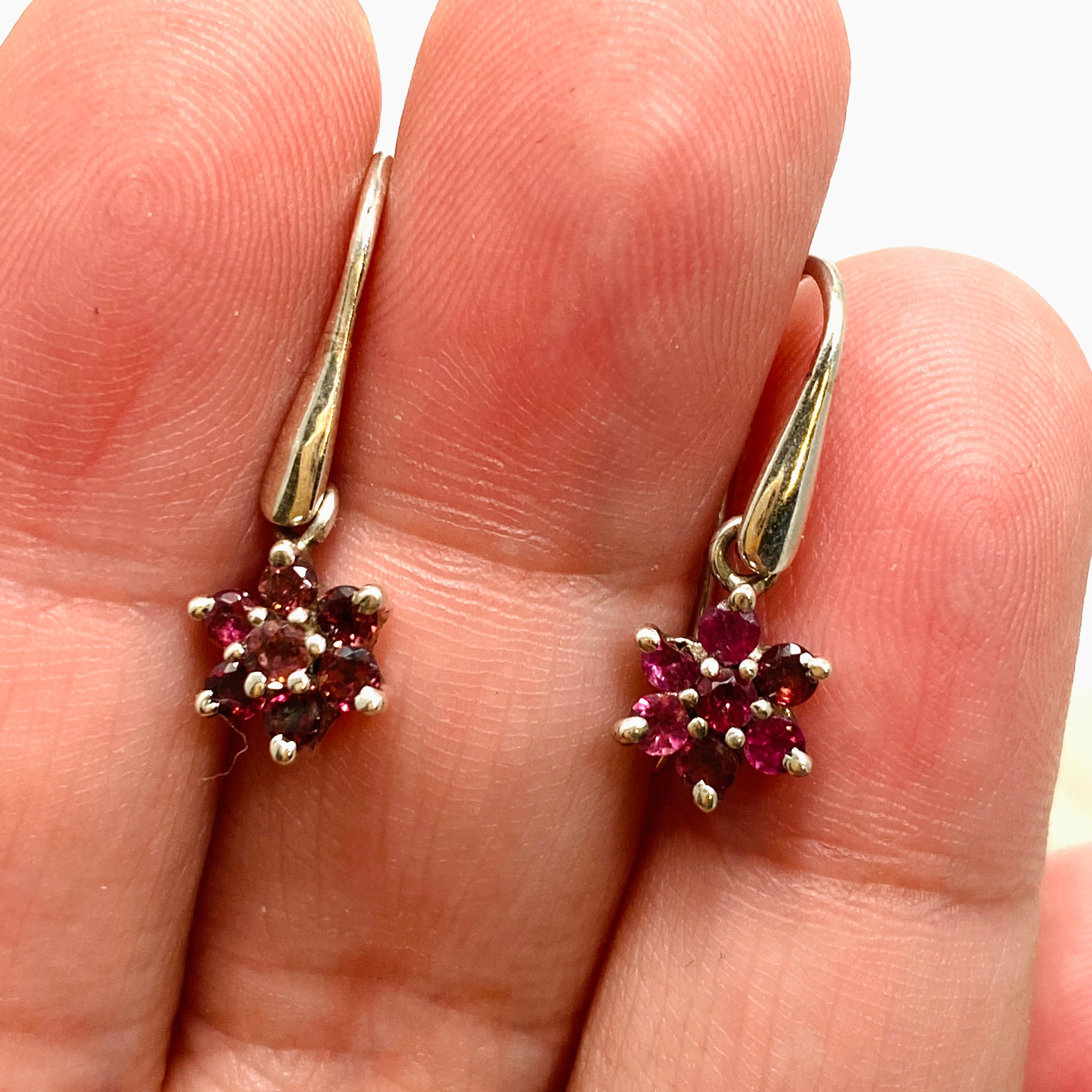 Pink Tourmaline Flower Faceted Earrings for Women - Elegant Gemstone Jewelry Gift for Birthday, Anniversary & Special Occasions | PEGJ246