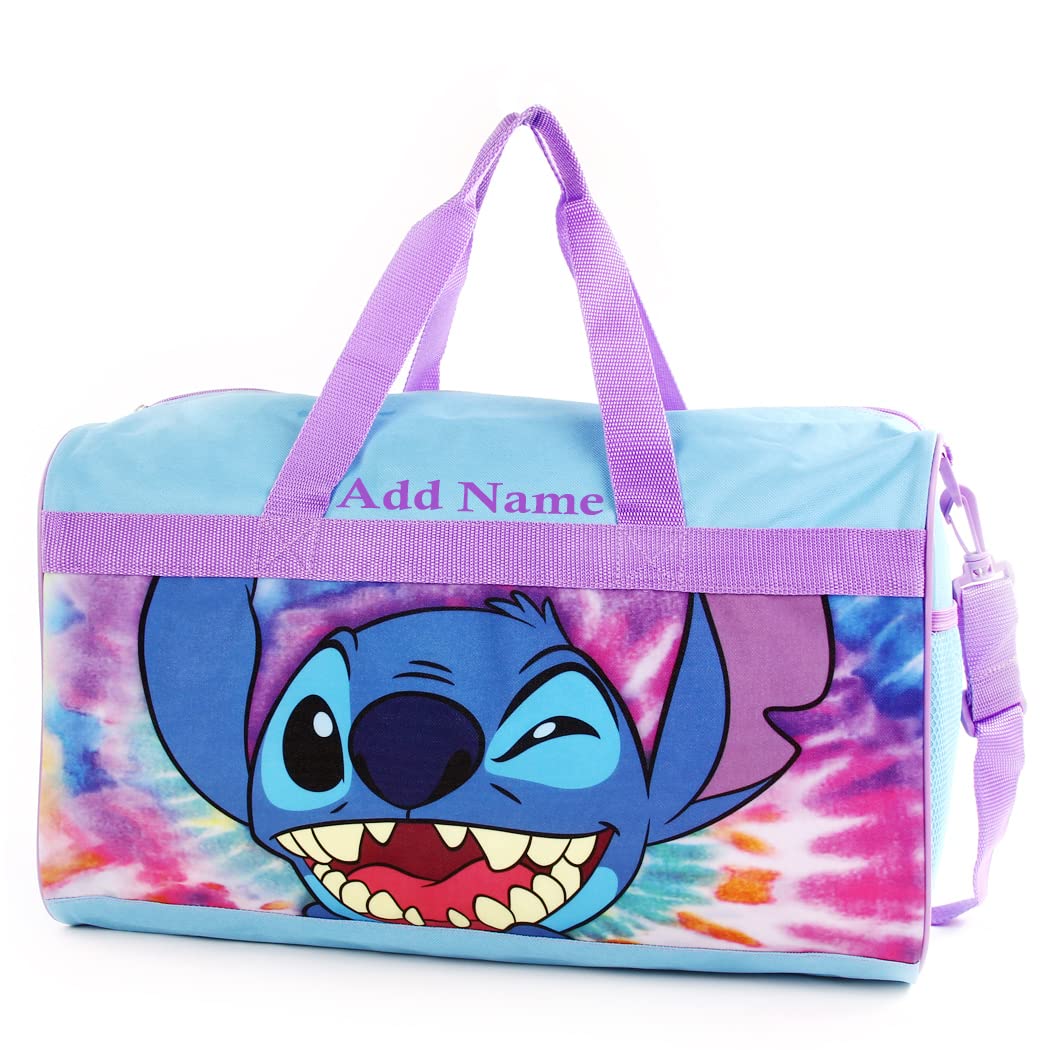 Personalized Disney Stitch Kids Duffel Bag - Licensed Character Backpack for Boys & Girls - Perfect for School, Travel, and Sports Gear Storage