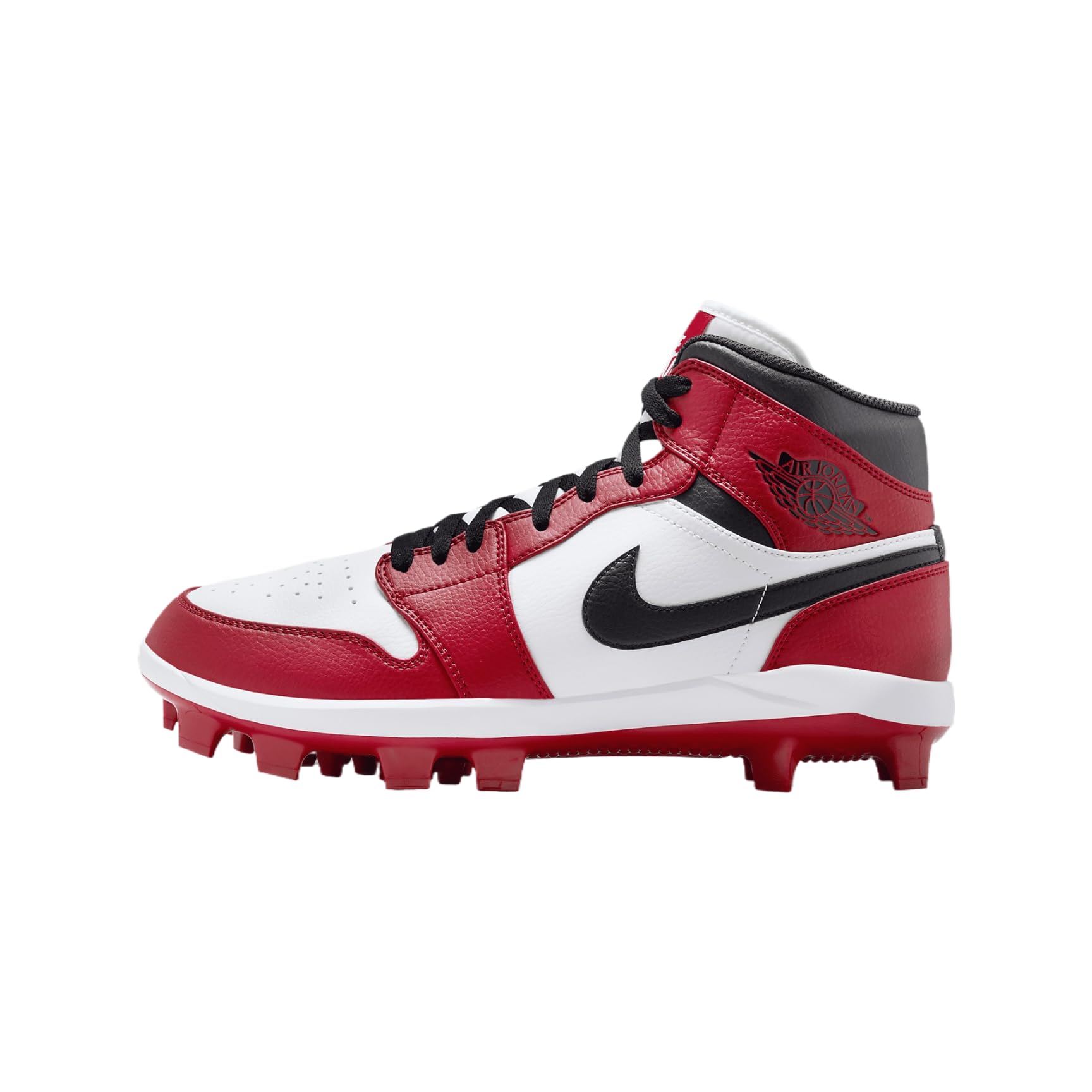Nike Jordan 1 Retro MCS Men's Baseball Cleats - AV5354-611 in Gym Red/White/Black - Size 14 for Baseball, Training & Casual Wear
