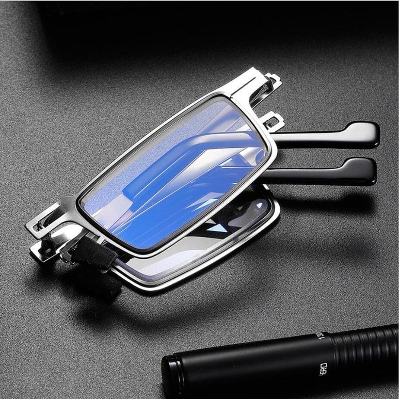 Screwless Ultra Light Folding Glasses - Portable Reading Glasses with Free Case - Perfect for Travel, Reading & Outdoor Activities