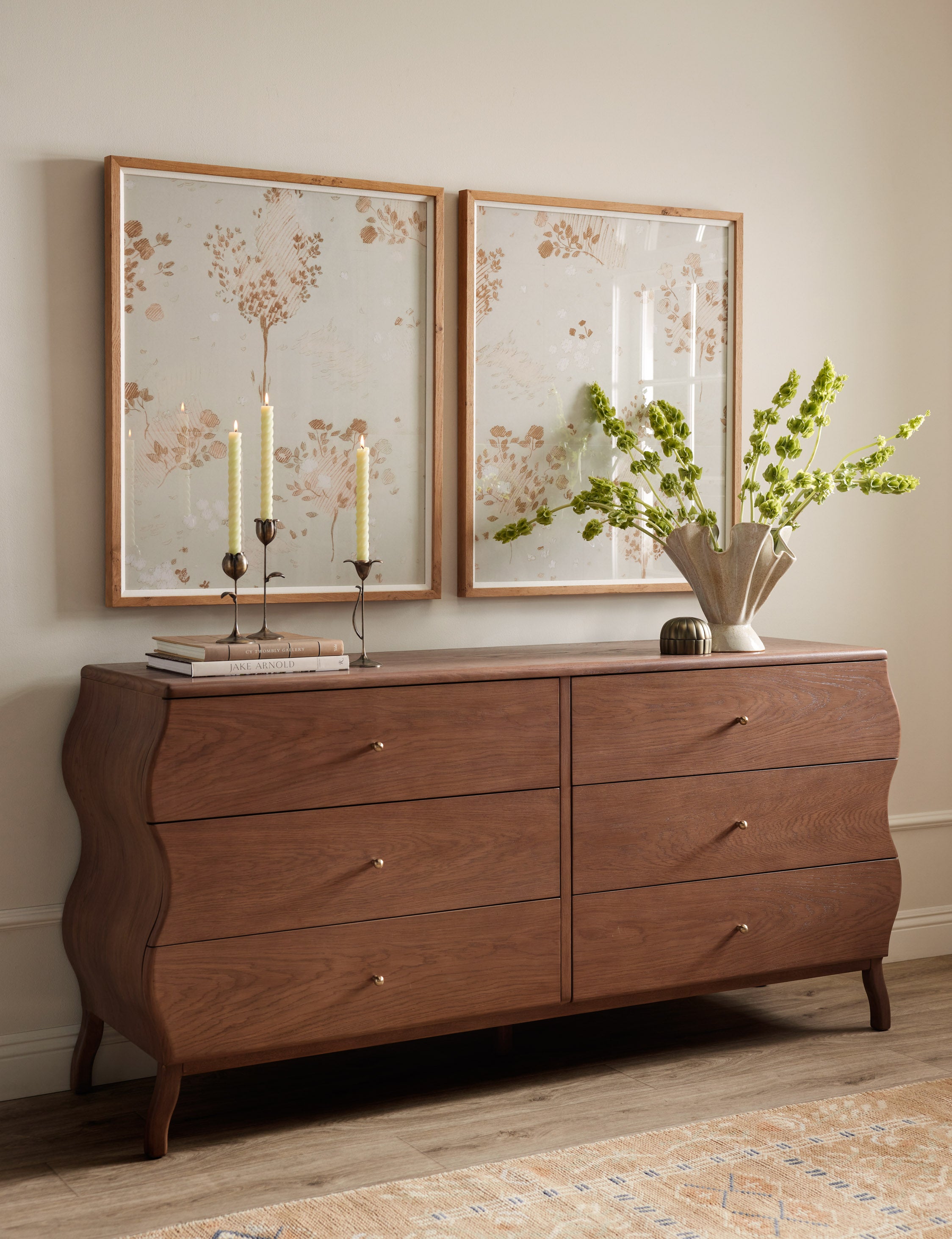 Lasya 6 Drawer Dresser - Modern Wooden Chest of Drawers for Bedroom Storage & Organization - Perfect for Clothes, Accessories, and Home Decor