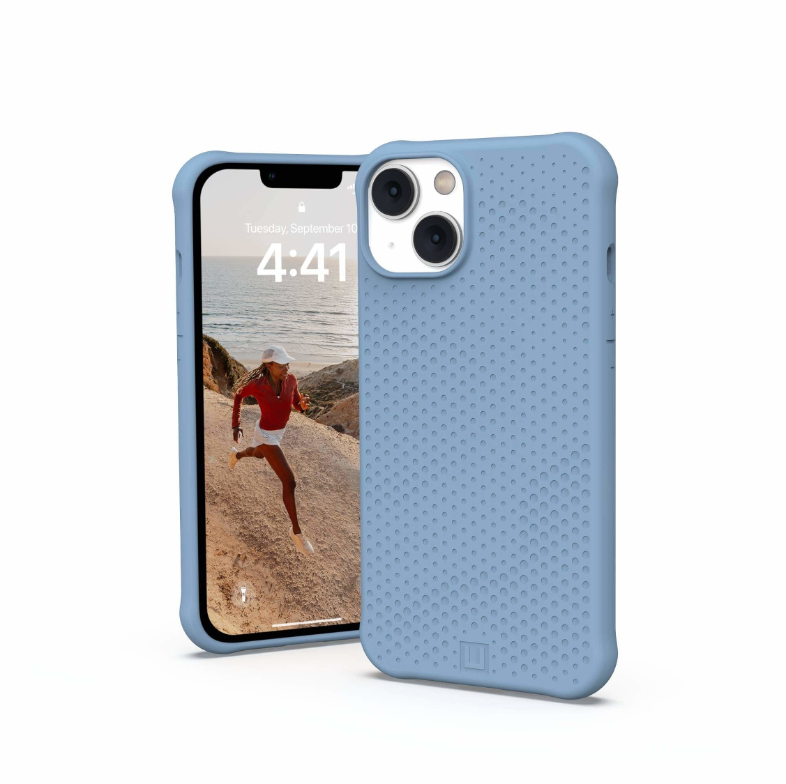UAG Dot Case with MagSafe for iPhone 14 Plus (Apple Exclusive) - Light Blue | Slim Protective Cover for Everyday Use & Wireless Charging