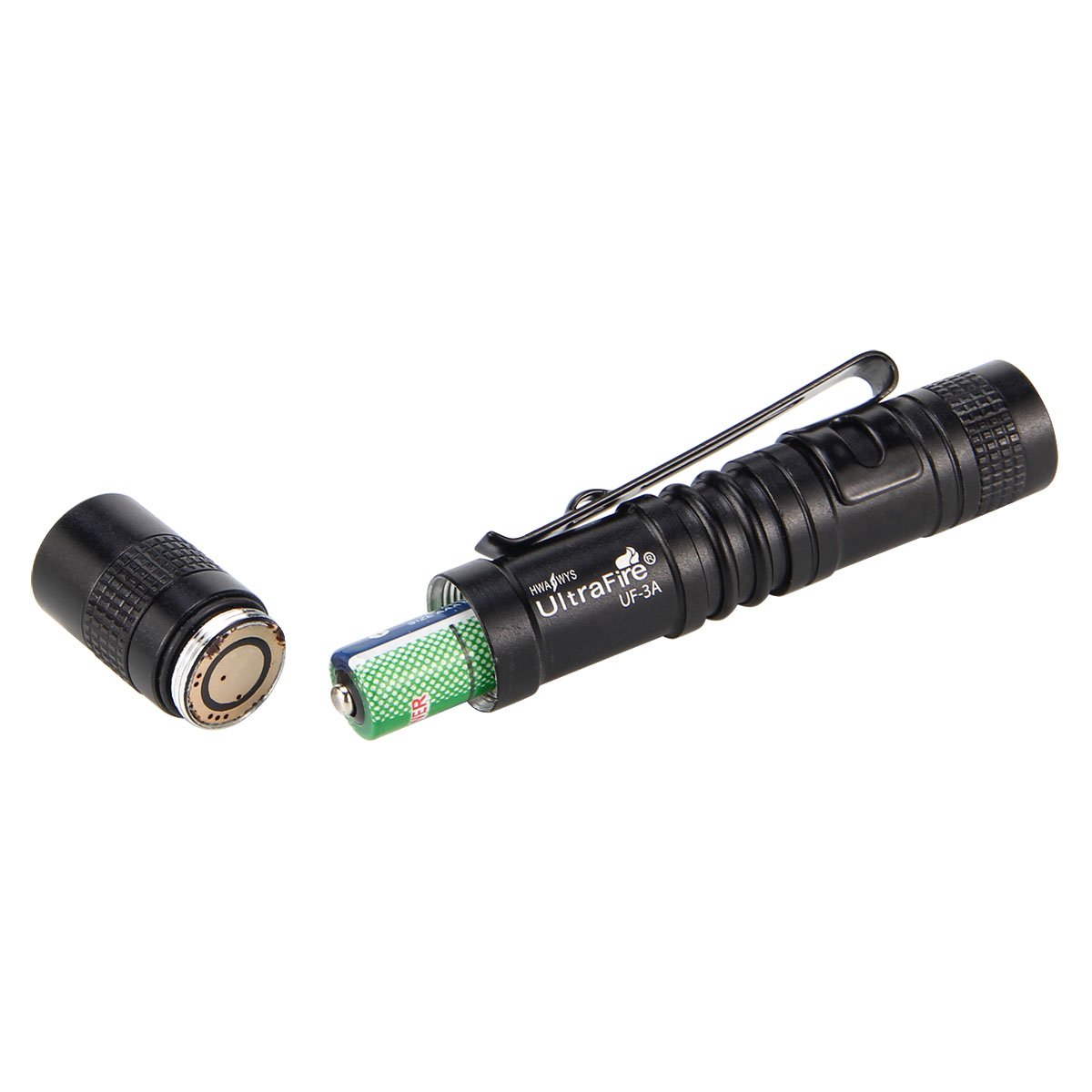 ULTRAFIRE Mini Flashlight UF-3AS - 70 Lumens Pocket-Sized LED Torch, 5 Pack (Flashlight Only) - Perfect for Camping, Hiking, Emergency Kits & Home Use