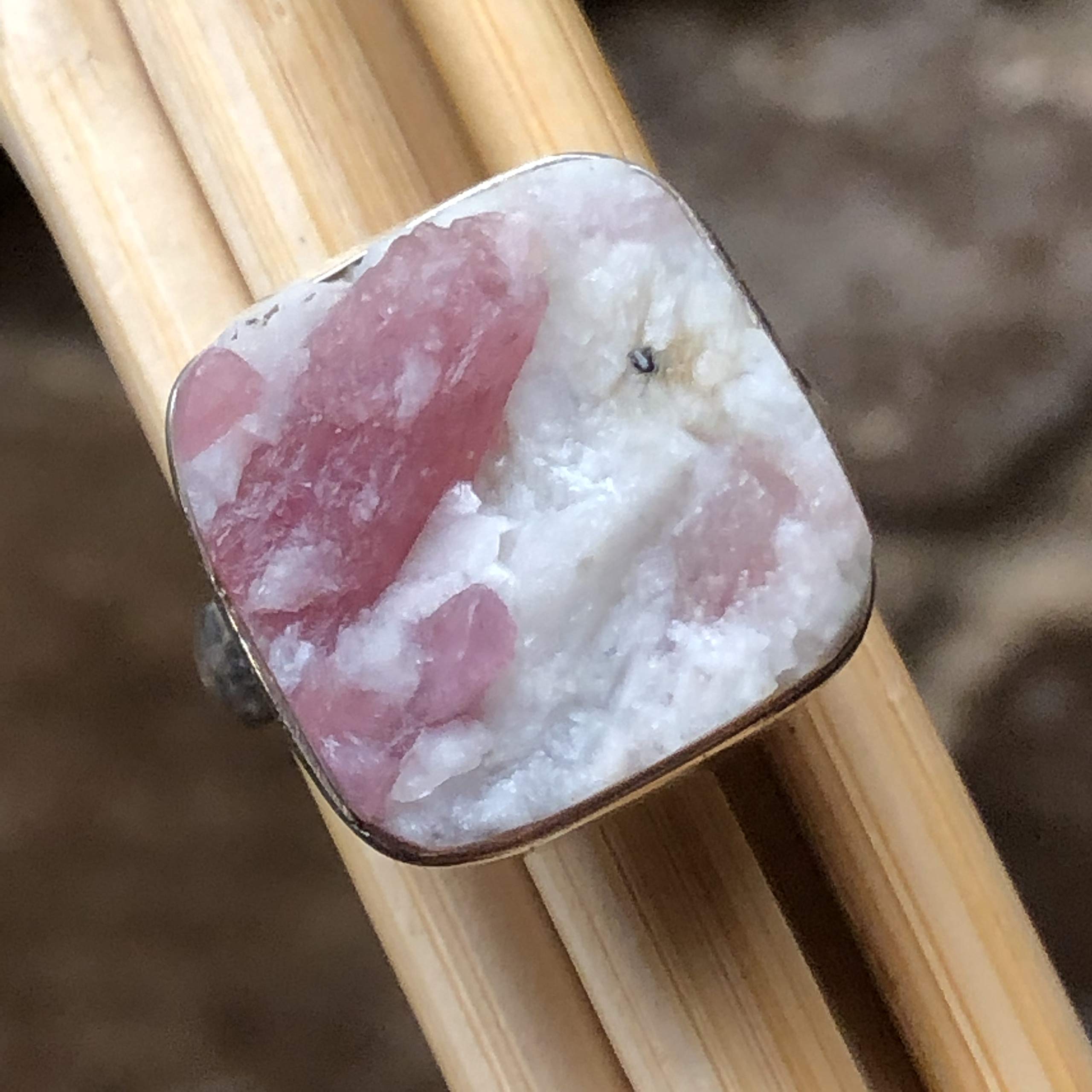 Genuine Pink Tourmaline 925 Sterling Silver Ring for Women - Size 8 - Elegant Birthstone Jewelry Gift for Anniversary, Valentine's Day & Special Occasions