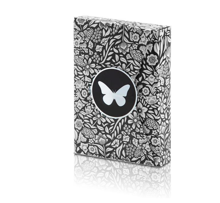 Premium Butterfly Playing Cards - Black & Silver Unmarked Deck for Magic Tricks, Poker & Cardistry | Ideal for Professional Magicians & Card Game Enthusiasts