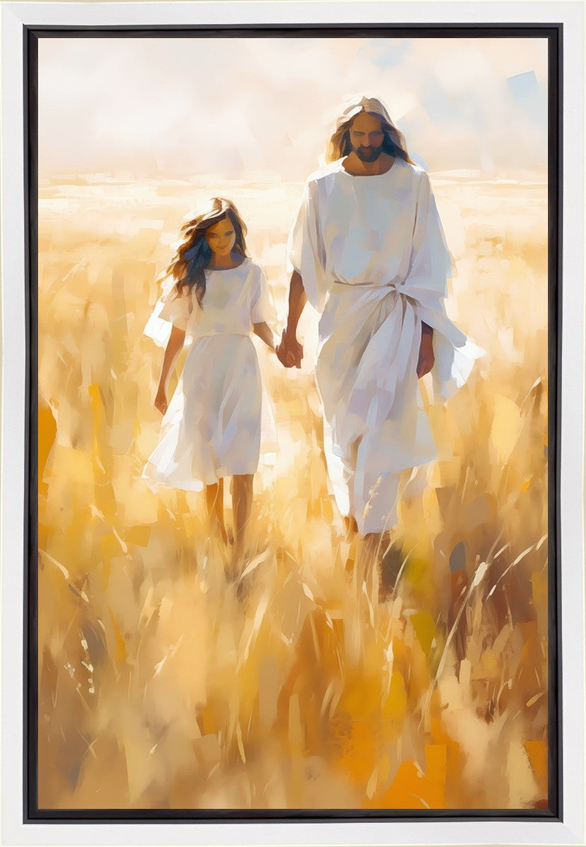 Come Follow Me Gallery Wrap - Premium Canvas Wall Art for Home & Office Decor - Perfect for Living Room, Bedroom, and Church Inspirational Decor