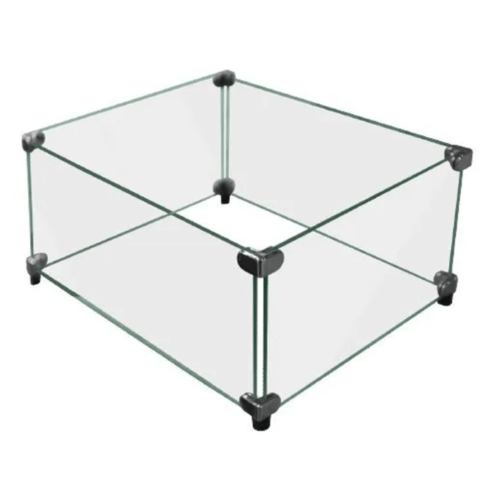 Premium Modern Blaze Wind Shield for Fire Pit Tables - Durable Outdoor Wind Guard for Patio, Deck & Backyard Gatherings