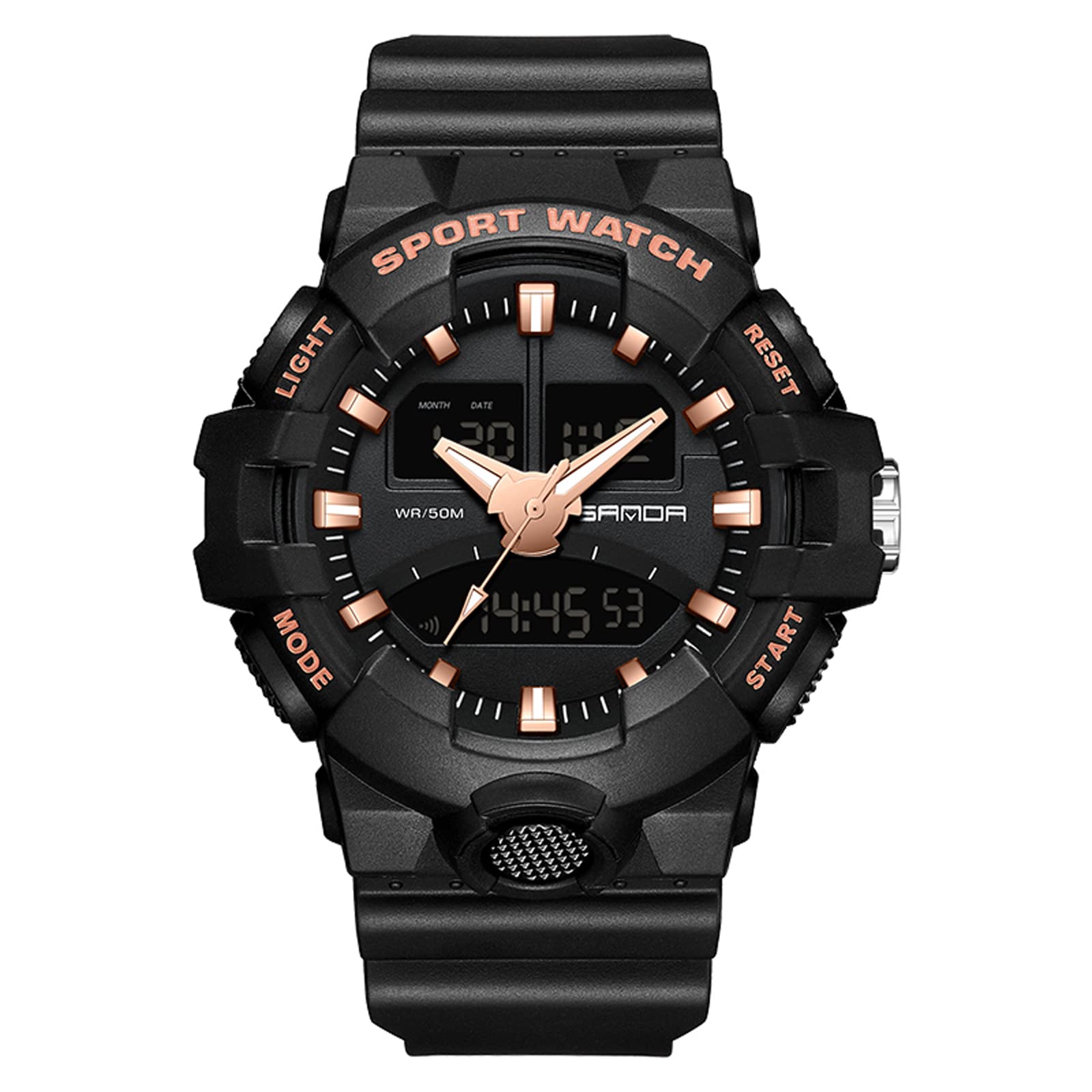 **Men's Digital Sports Watch - Large Face Waterproof Military Tactical Watch with Date, LED Stopwatch & Multifunction - Perfect for Outdoor, Running, Hiking & Army Training**