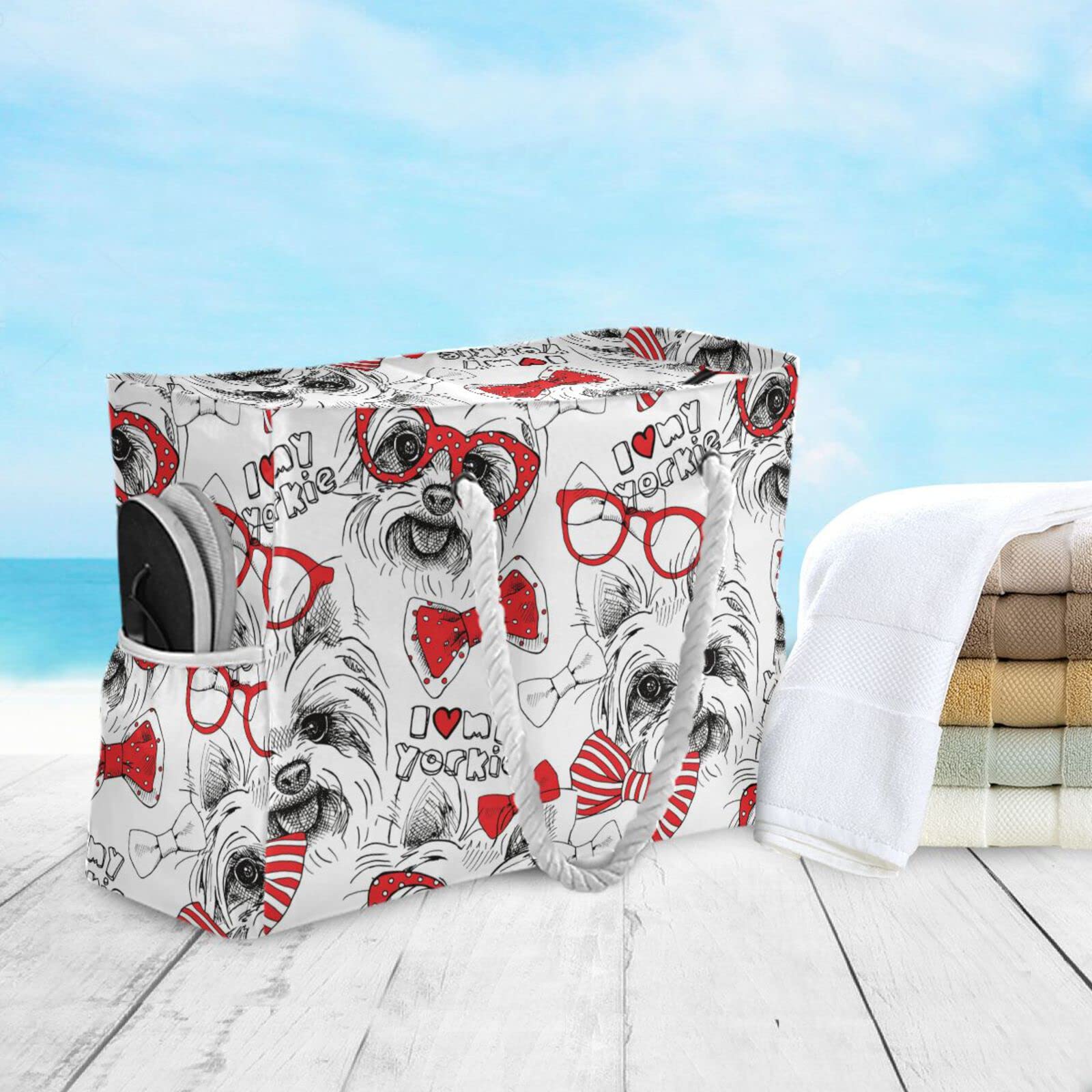 VIKKO Large Beach Bag for Women - Waterproof Travel Tote with Zipper, Spacious Shoulder Bag for Pool, Vacation & Shopping | Perfect for Beach Trips, Gym & Daily Use