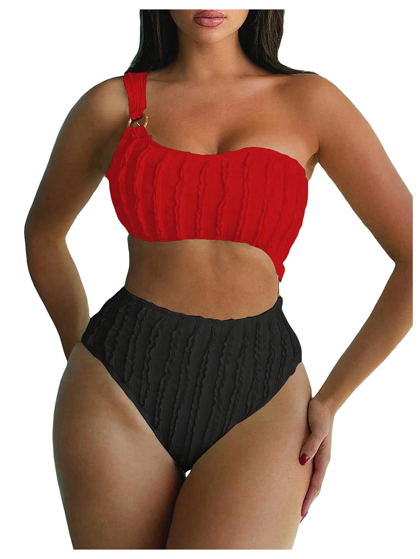 Milumia One Shoulder Swimsuits for Women - Beach & Pool Wear