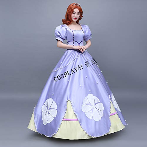Sophia Princess Cosplay Dress for Adults - Elegant Deluxe Costume for Renaissance Fairs, Halloween Parties & Themed Events
