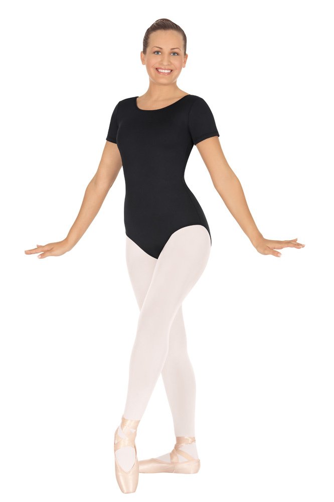 EUROTARD Women's Short Sleeve Leotard - Dance, Gymnastics & Yoga Wear - Stretchy Comfort for Ballet, Workouts & Performance