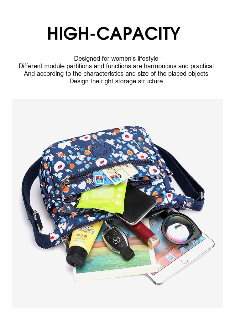 XUDREZ Women's Crossbody Bag with Multiple Pockets - Stylish Shoulder Purse for Travel, Shopping & Daily Use