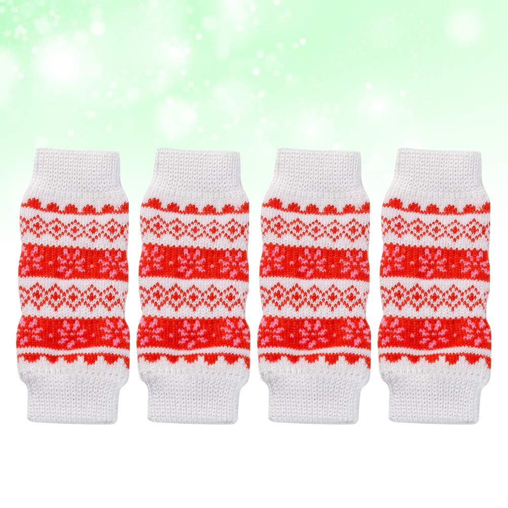 4 Pcs Dog Leg Protector Brace - Warm & Supportive Dog Knee Wraps for Small & Large Breeds - Ideal for Arthritis, Joint Pain & Cold Weather Protection - Perfect for Indoor & Outdoor Use