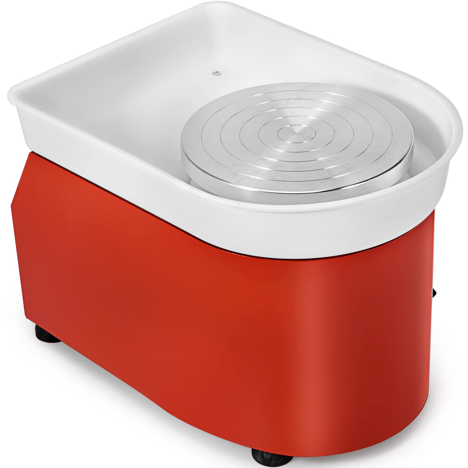 VEVOR 25cm Electric Pottery Wheel 350W with ABS Basin - 110V Ceramic Clay Art Craft Machine for Beginners & Professionals | Perfect for Home Studios, Classroom Projects & DIY Pottery Making