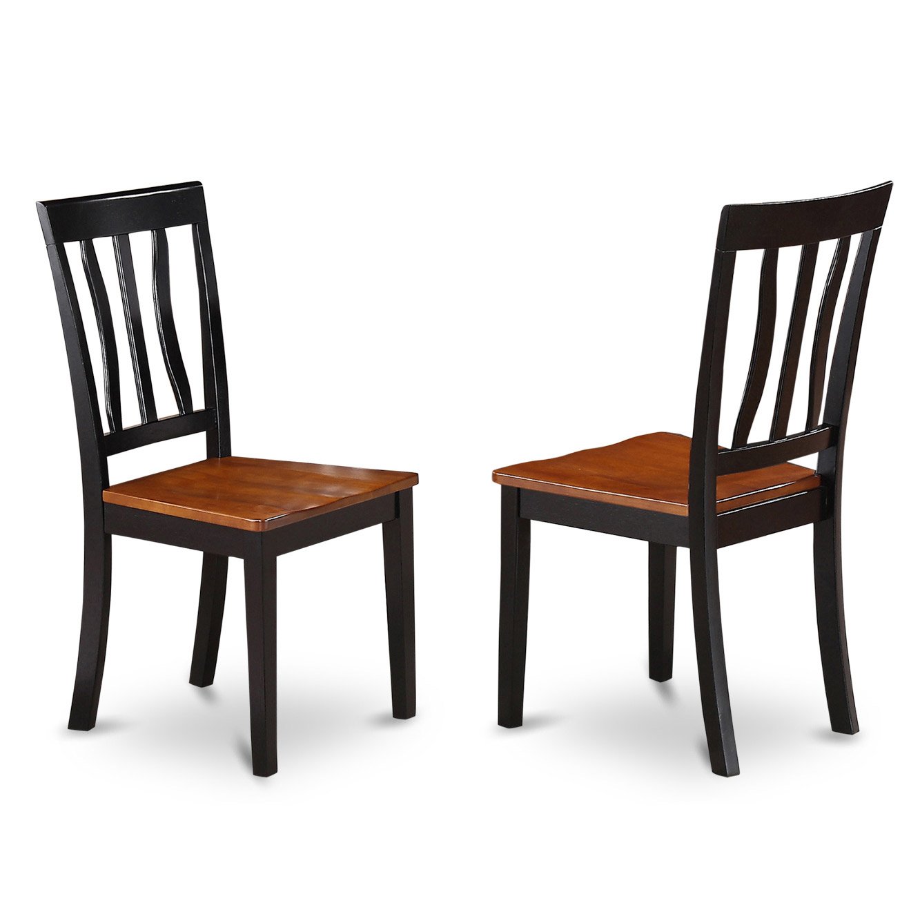 Modern 3-Piece Dining Table Set with Drop Leaf & 2 Chairs - 30x48 Inch Rectangle Wooden Table in Black & Cherry - Perfect for Small Kitchens, Breakfast Nooks & Compact Dining Spaces