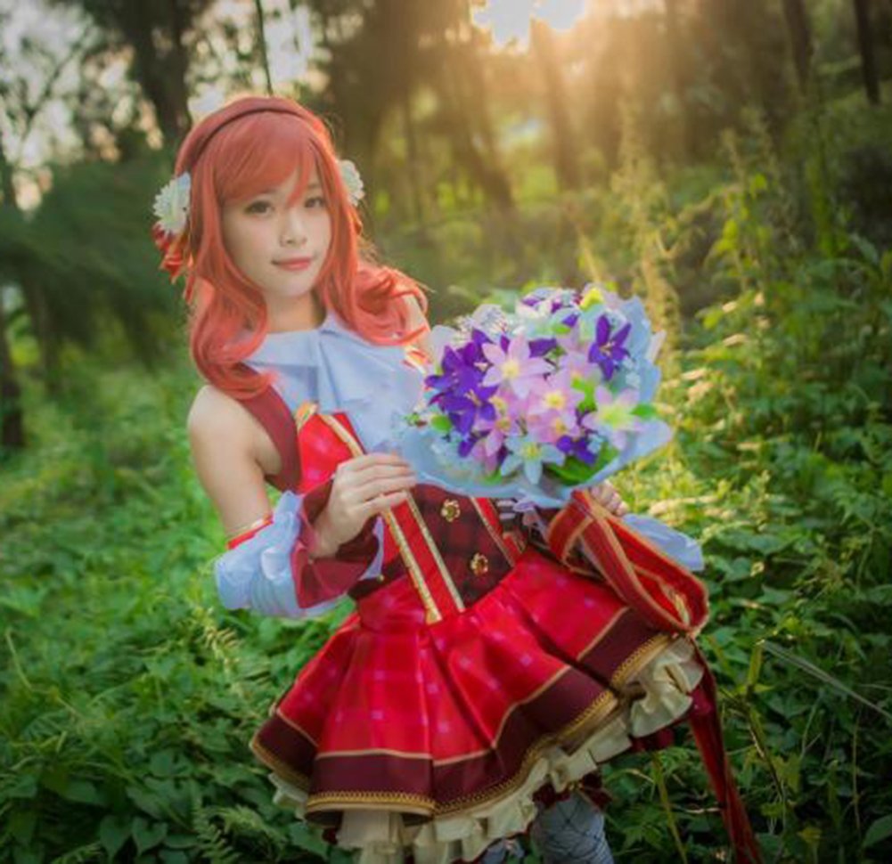ROLECOS Girls Flower Bouquet Cosplay Costume - Japanese Anime Lolita Dress for Cosplay, Halloween & Tea Parties
