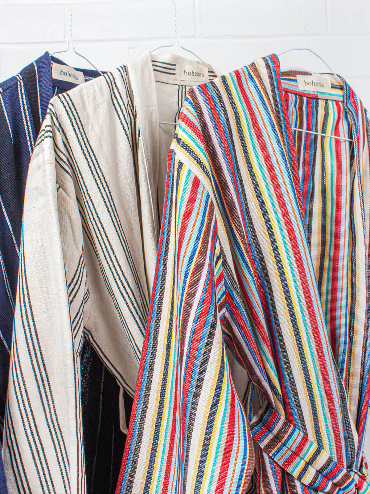 Handwoven Cotton Jacket for Women - Rainbow Striped Lightweight Cardigan | Boho Chic Outerwear for Spring & Fall | Perfect for Casual Outings, Beach Cover-ups and Festival Fashion