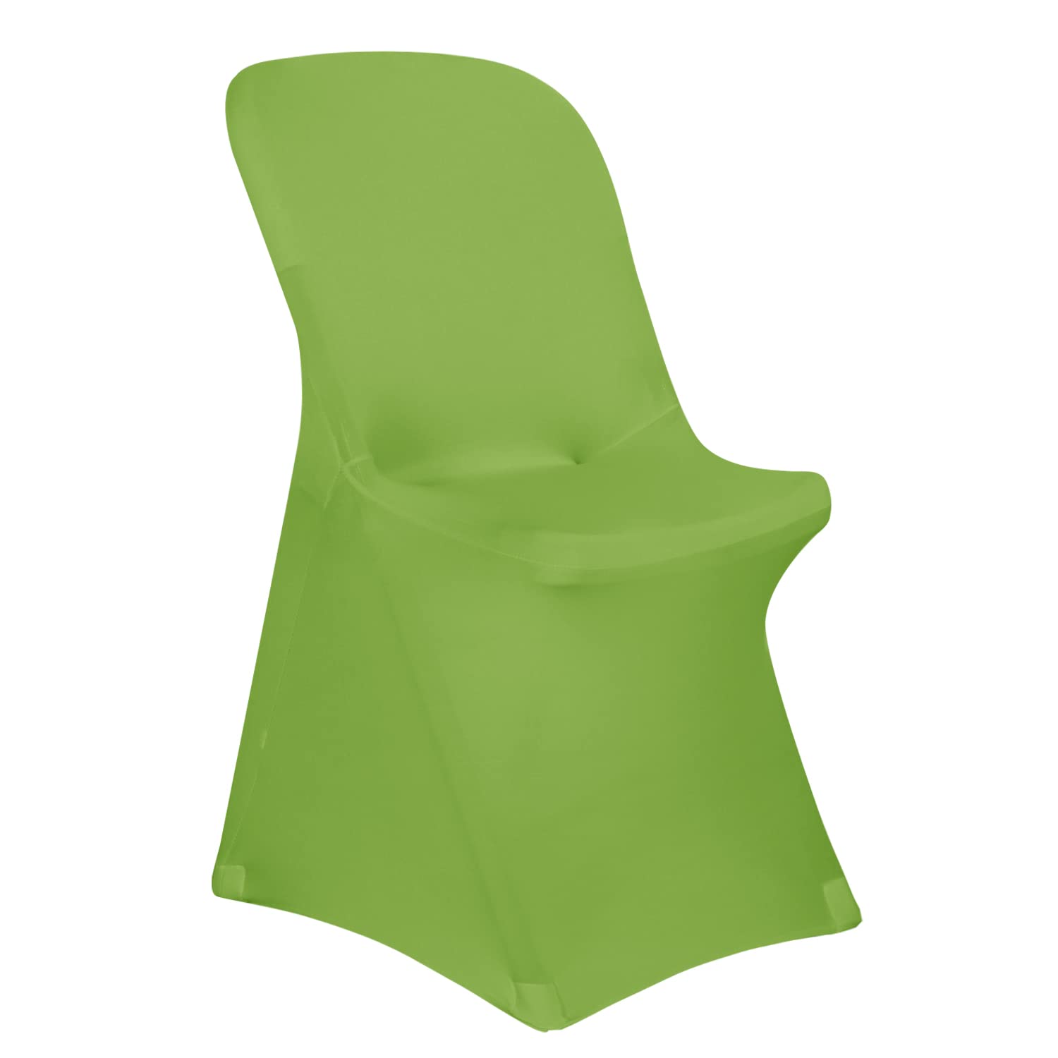 20Pcs Stretch Spandex Chair Covers - Universal Fitted Slipcovers for Folding Chairs, Banquet, Wedding, Party (Grass Green) | Durable Protector for Indoor/Outdoor Events, Holiday Decorations & Home Use