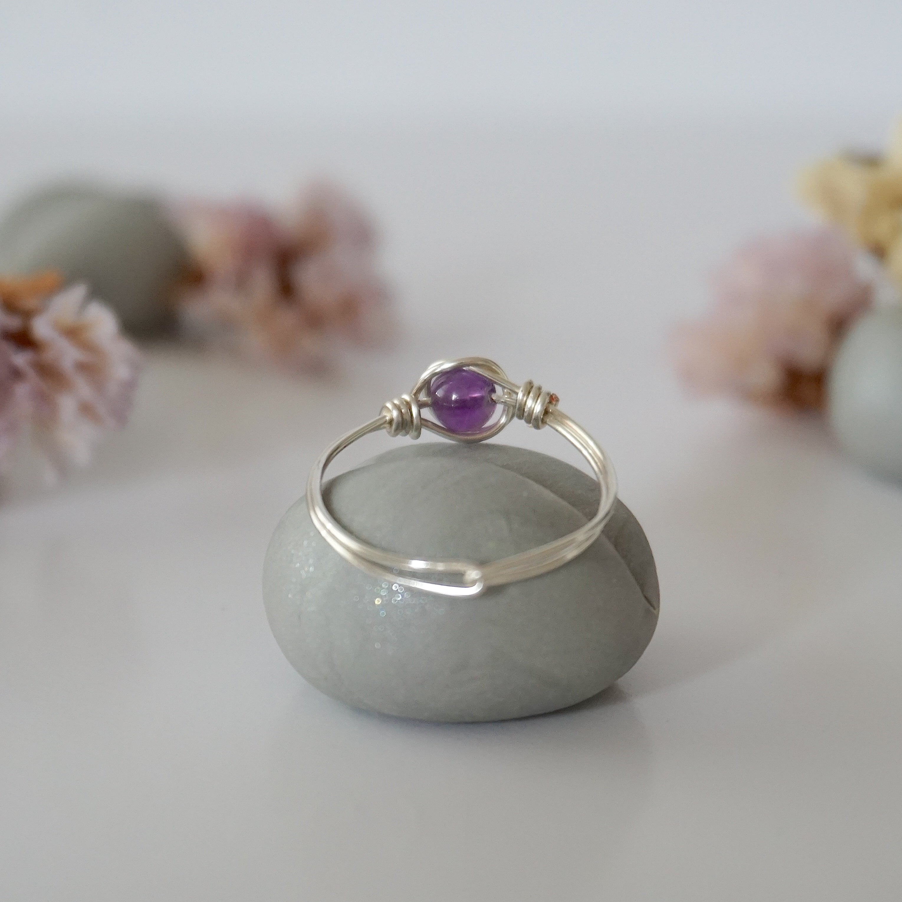 Simple Amethyst Birthstone Ring for Women | Elegant February Jewelry Gift for Her | Perfect for Valentine's Day, Anniversary & Special Occasions