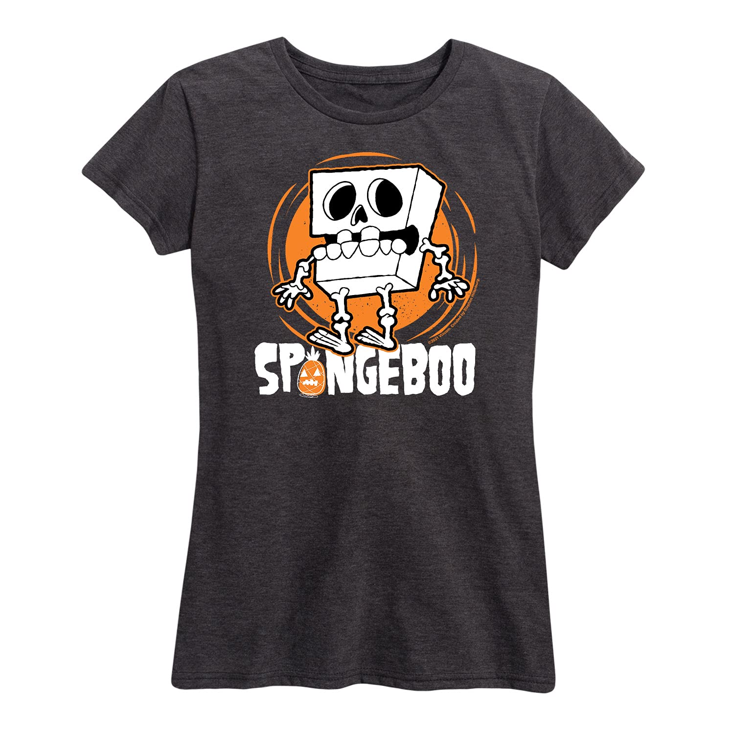 Spongebob Squarepants Women's Graphic T-Shirt - Short Sleeve Cartoon Tee for Casual Wear, Cosplay & Fun Outfits