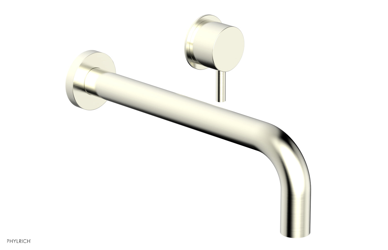 Basic II 10 Single Handle Wall Mount Lavatory Faucet Set with Lever Handle - 230 15 10 - Perfect for Bathroom Sink, Powder Room & Guest Bath Installation