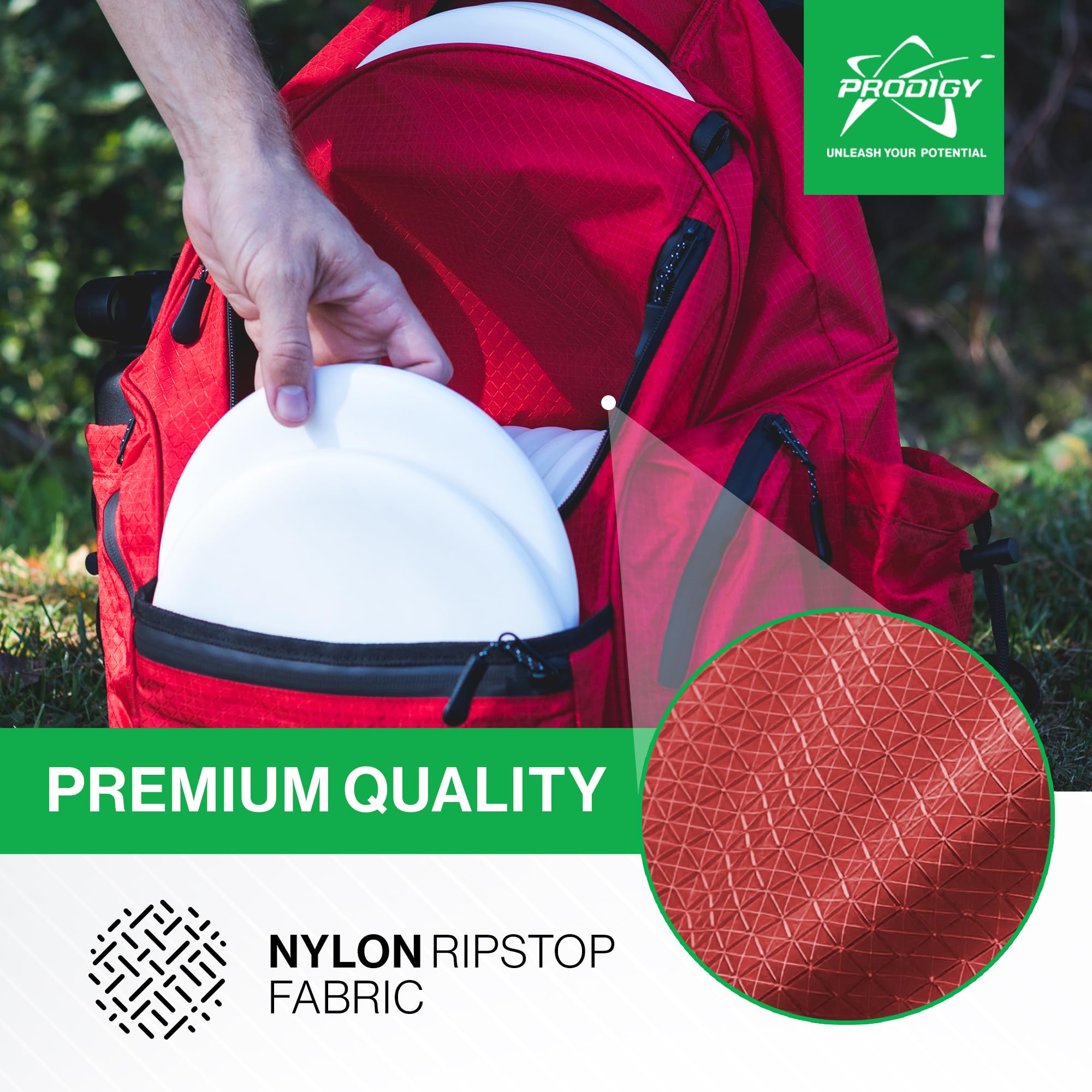 **Prodigy Disc Golf BP-3 V3 Backpack – Durable & Water-Resistant Disc Golf Bag – Holds 17+ Discs with Extra Storage – Perfect for Beginners & Travel – Ideal for Tournaments, Practice & Outdoor Adventures**
