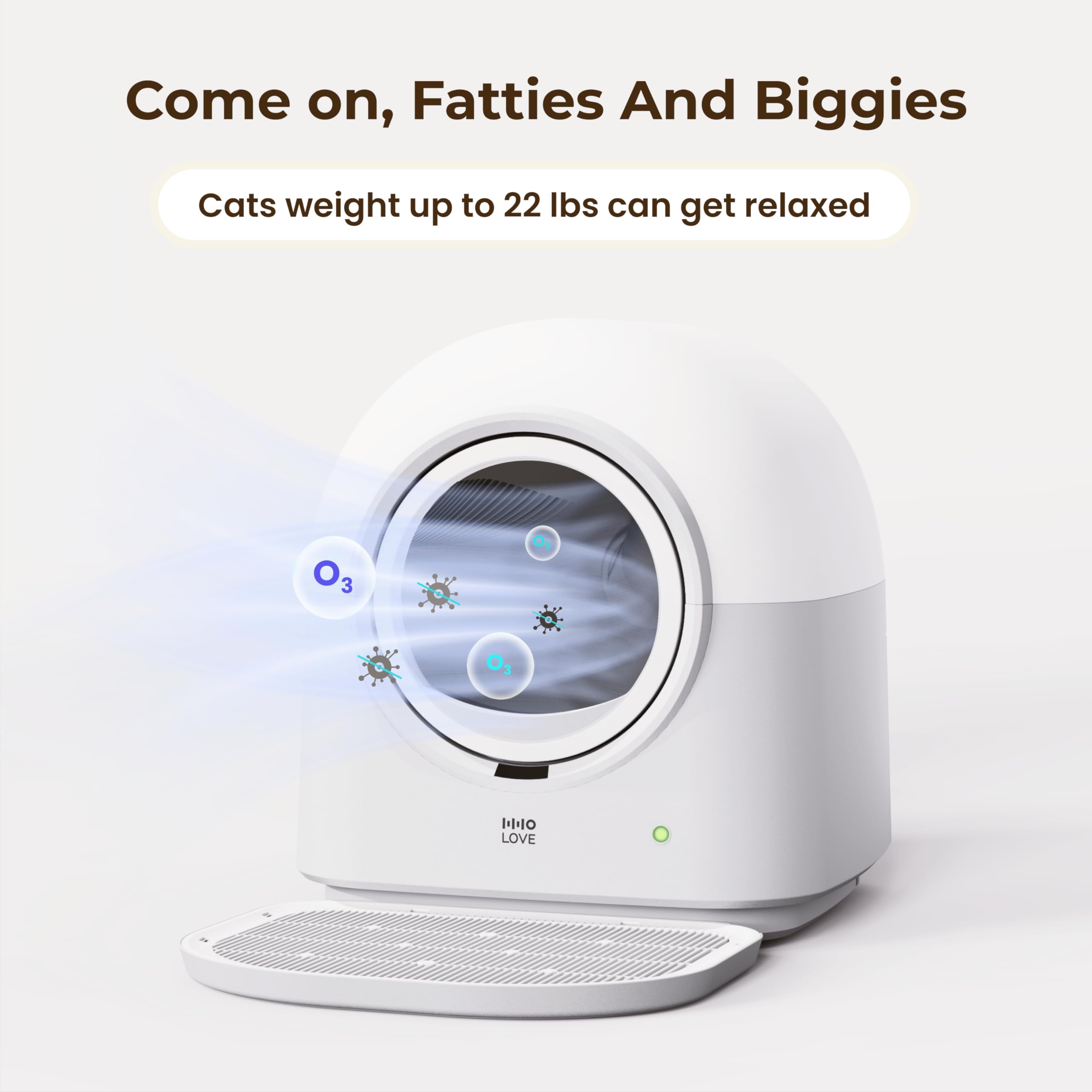 4-Pack Automatic Self-Cleaning Litter Box Deodorizer - Odor Control for Multiple Cats, Safe Anti-Pinch Smart Robot Litter Box - Perfect for Hands-Free Cleaning & Odor Elimination in Smart Homes with Pets