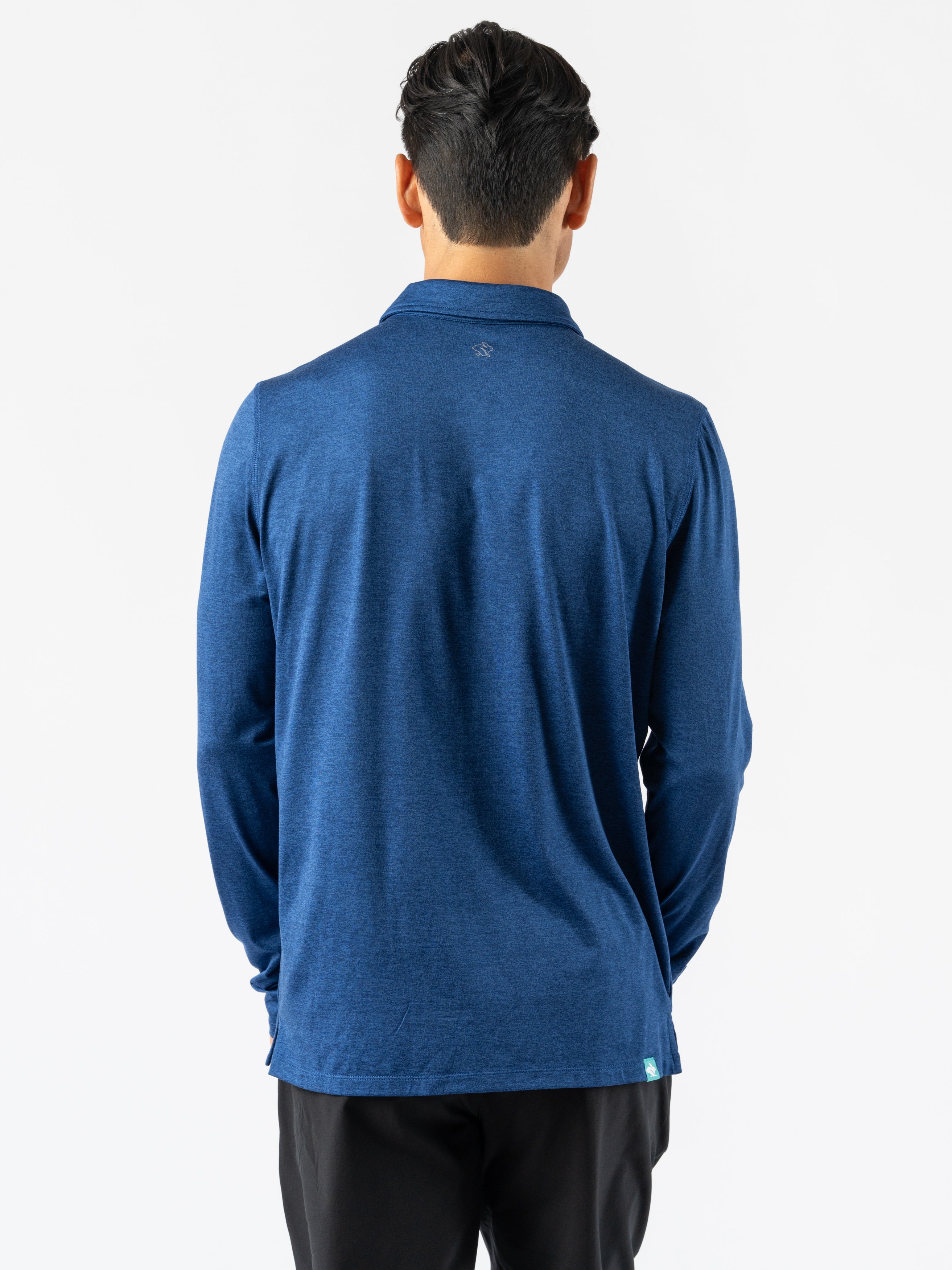 Men's Easy Polo Long Sleeve Shirt - Comfortable Casual Wear for Work, Golf & Everyday Outfits