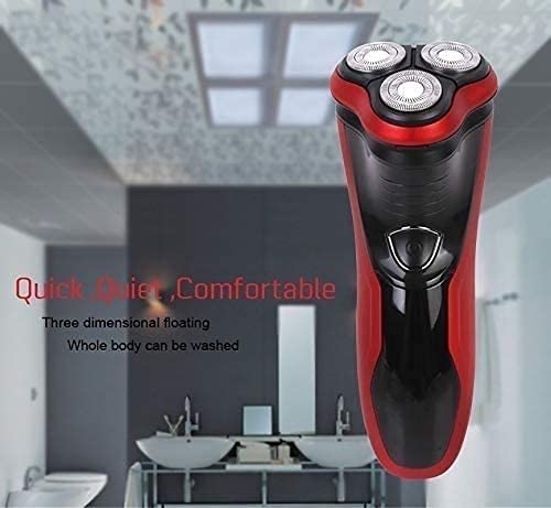 Best Rechargeable Electric Razor for Men - Wet & Dry Rotary Shaver with Pop-up Beard Trimmer | Smooth Shaving at Home, Travel & Gym