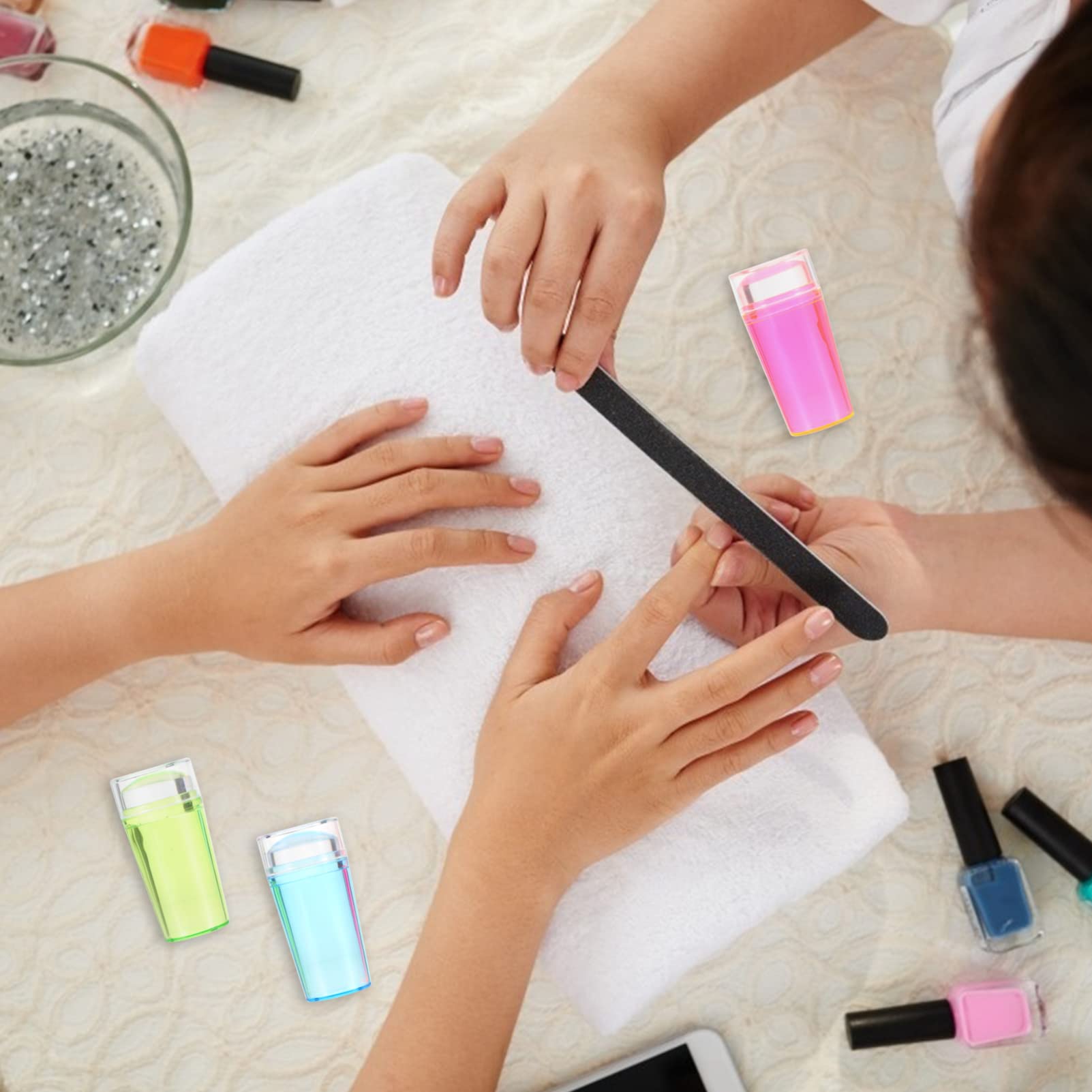 3 Sets Nail Stamp Kit - Professional Nail Art Stamping Tools for DIY Manicure, Includes Stamper & Scraper - Perfect for Home Salon, Nail Art Designs & Creative Nail Stamping (Great Gift for Nail Lovers)