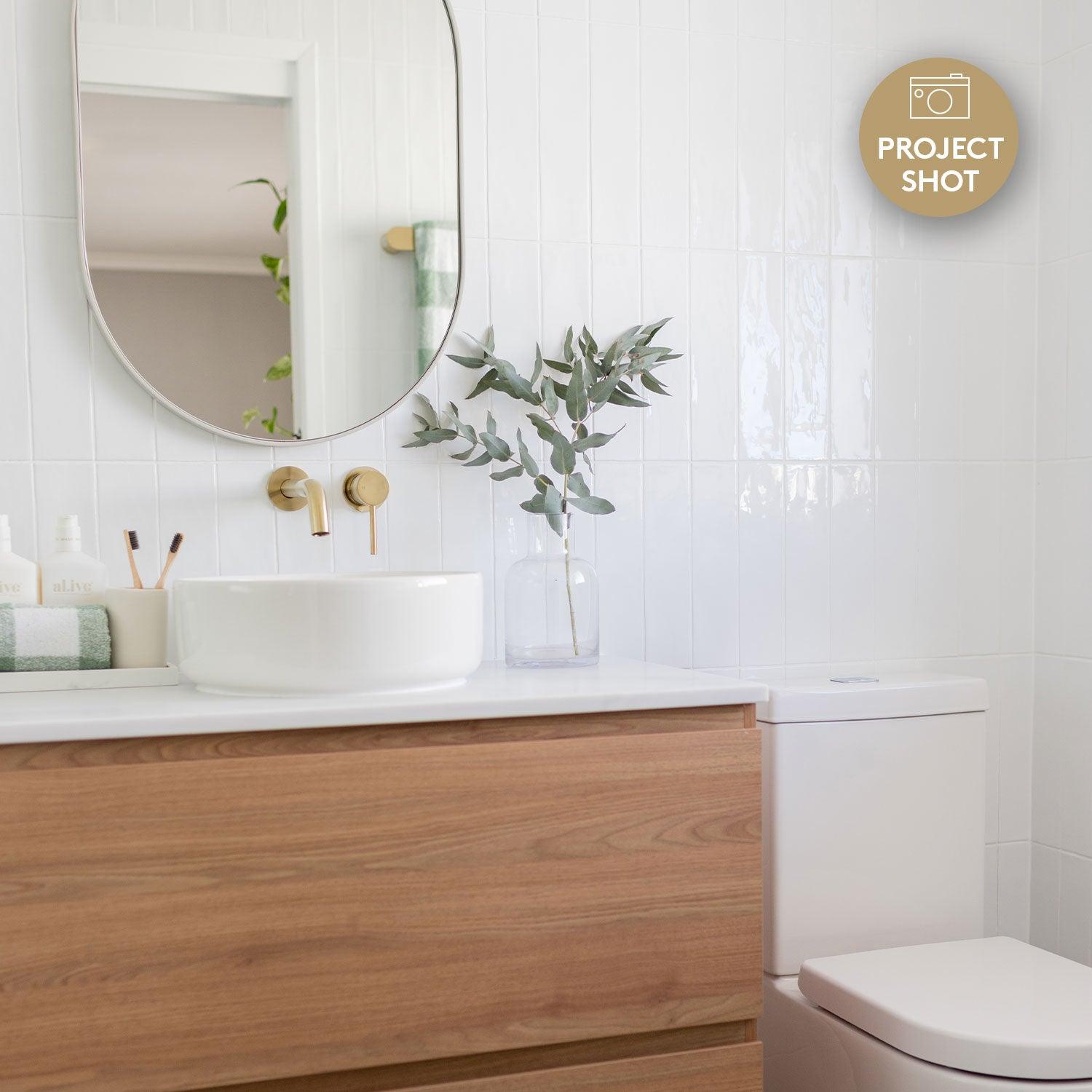 Premium Columbus Blanco 75x300 Glossy Subway Tile - Perfect for Kitchen Backsplash, Bathroom Walls & Modern Home Decor